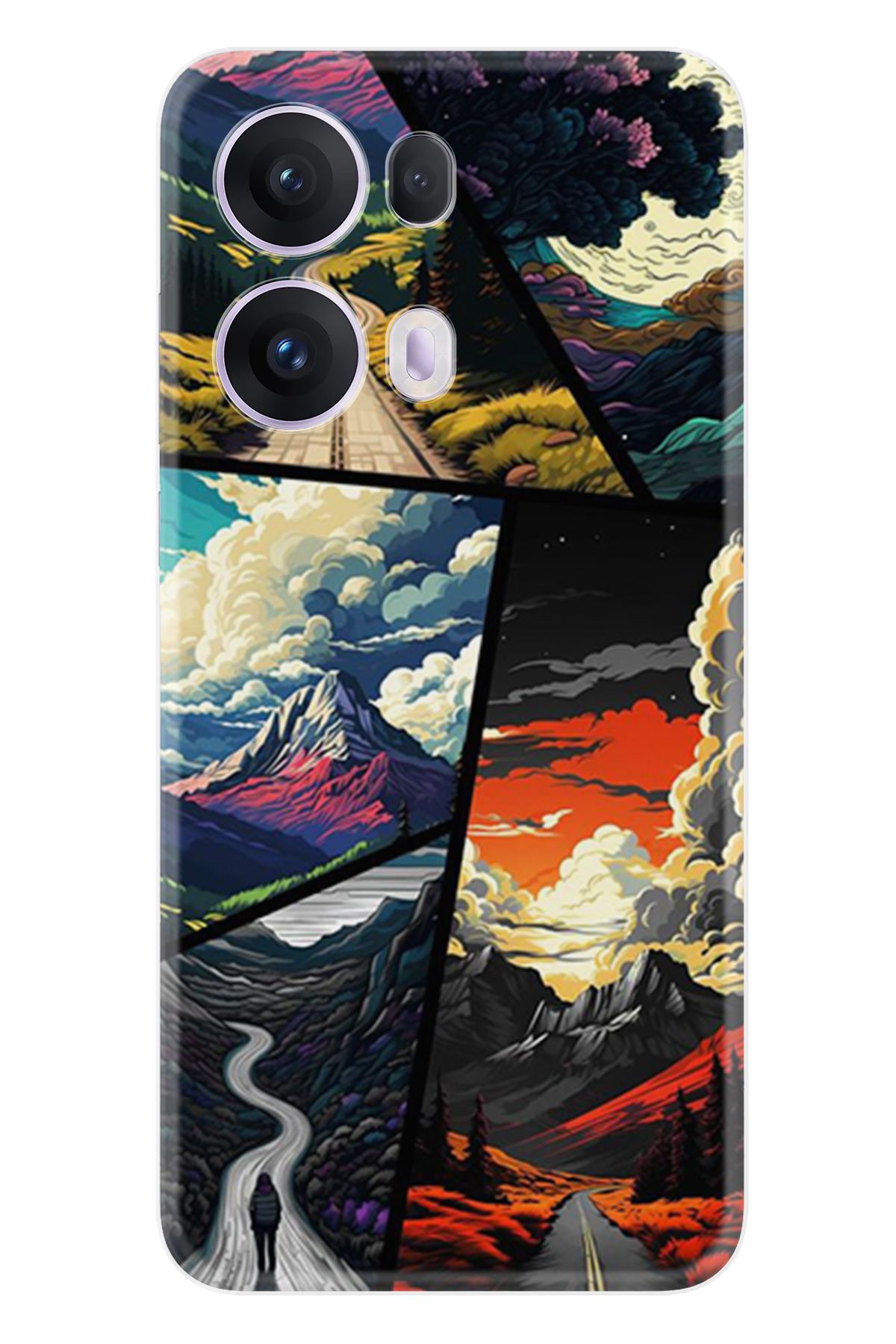 Kılıfland Oppo Reno 13F Kılıf Boutique Baskılı Resimli Manzaralar Pcode -089
