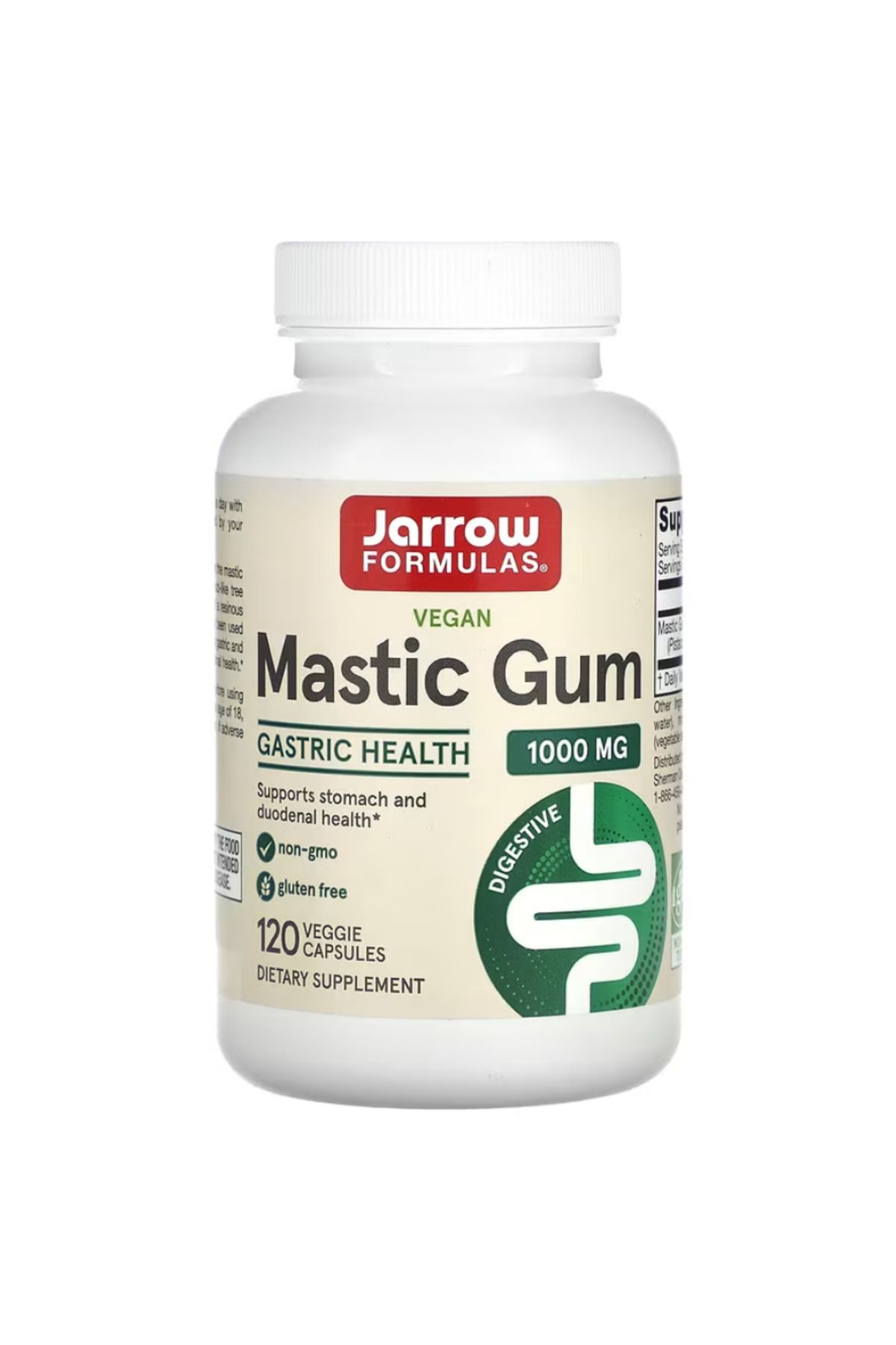 Jarrow Formulas , Vegan Mastic Gum, 120 Veggie Capsules (500 mg per Capsule)