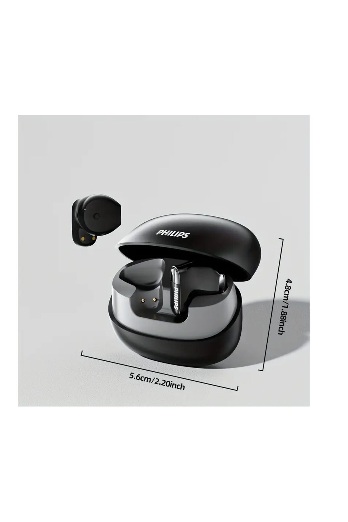 Philips-2169 Wireless Headphones,AI-powered noise reduction,360°spatial audio,condenser microphone 3
