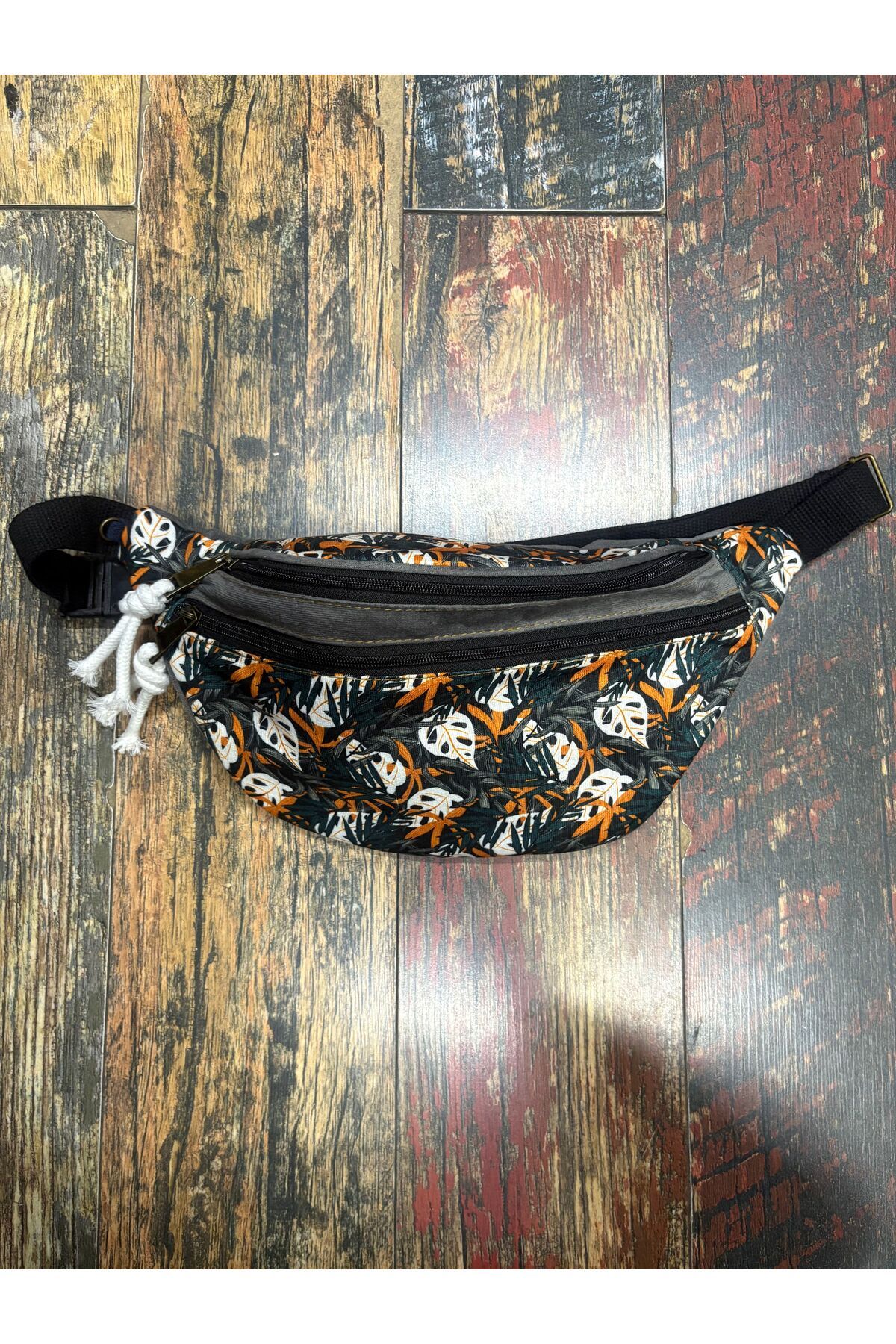 Street Bag Etnik Otantik 2 Gözlü Bel Çantası Su Geçirmez Günlük Seyahat Kullanım