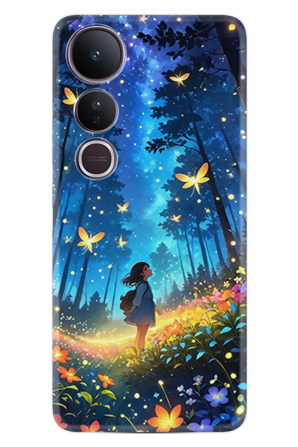 Kılıfland Vivo V50 Lite Kılıf Boutique Baskılı Resimli Anime Butterfly Pcode -048