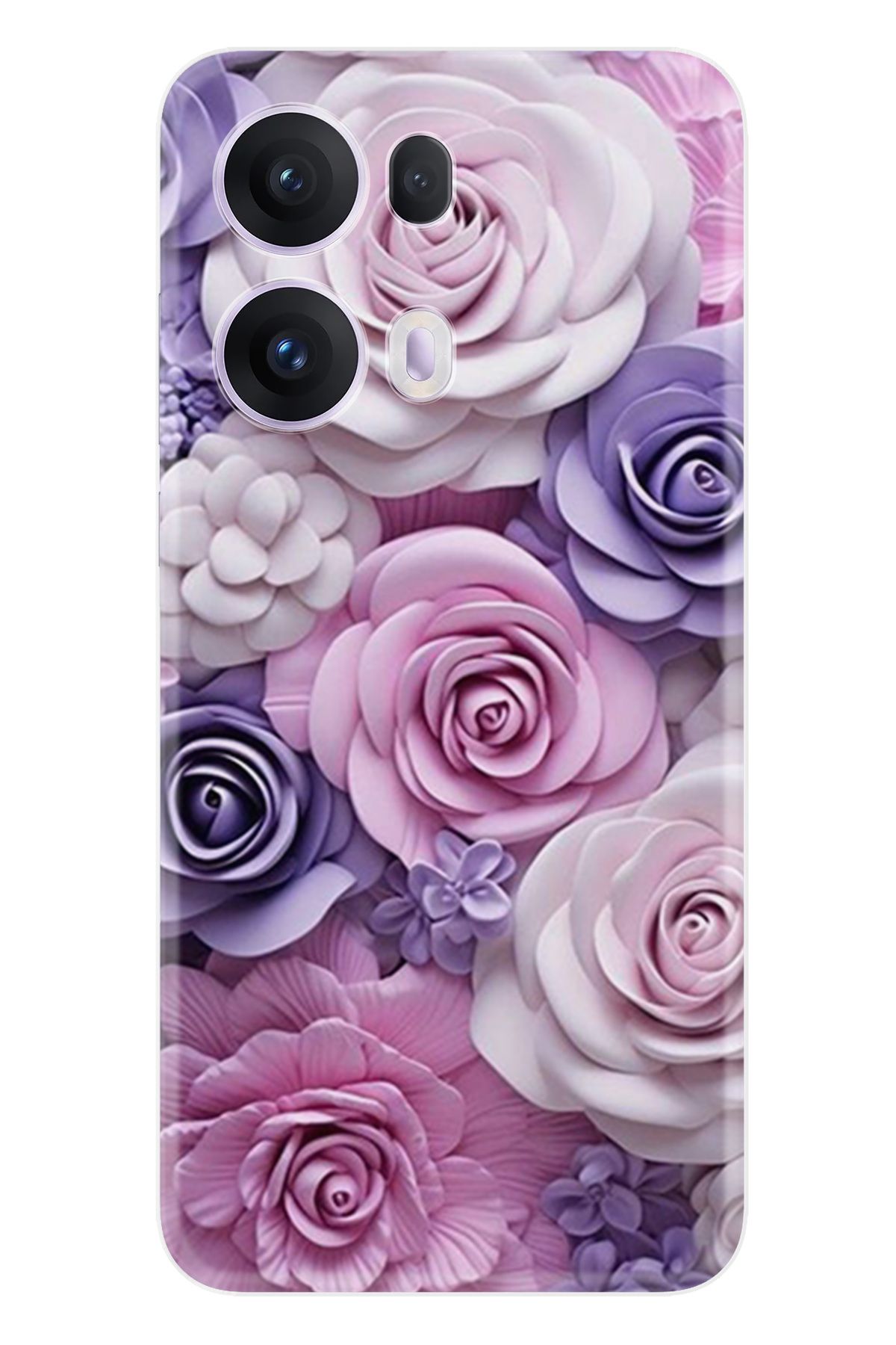 Kılıfland Oppo Reno 13 Pro Kılıf Boutique Baskılı Resimli Mor Güller Pcode -029