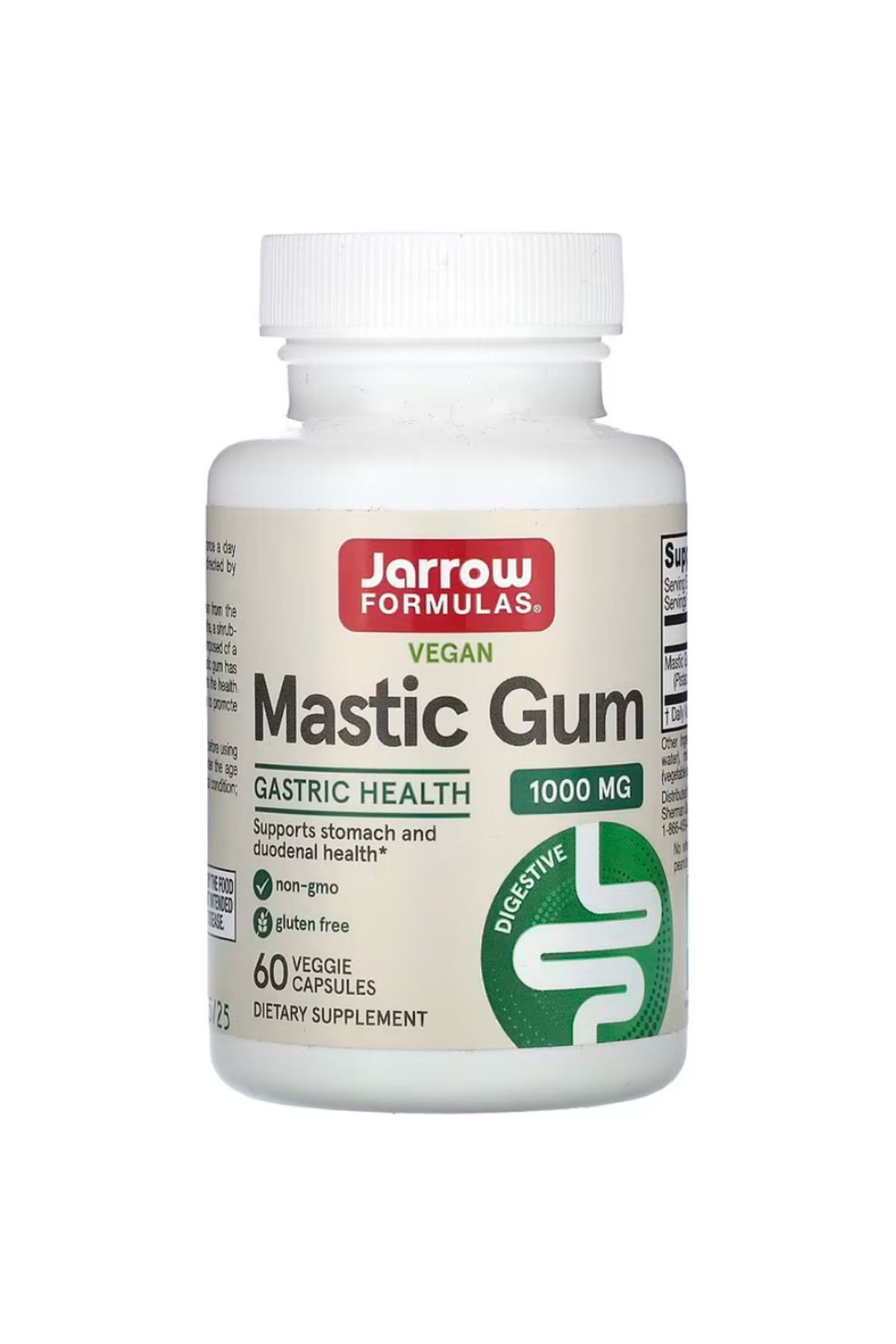 Jarrow Formulas , Vegan Mastic Gum, 60 Veggie Capsules (500 mg per Capsule)