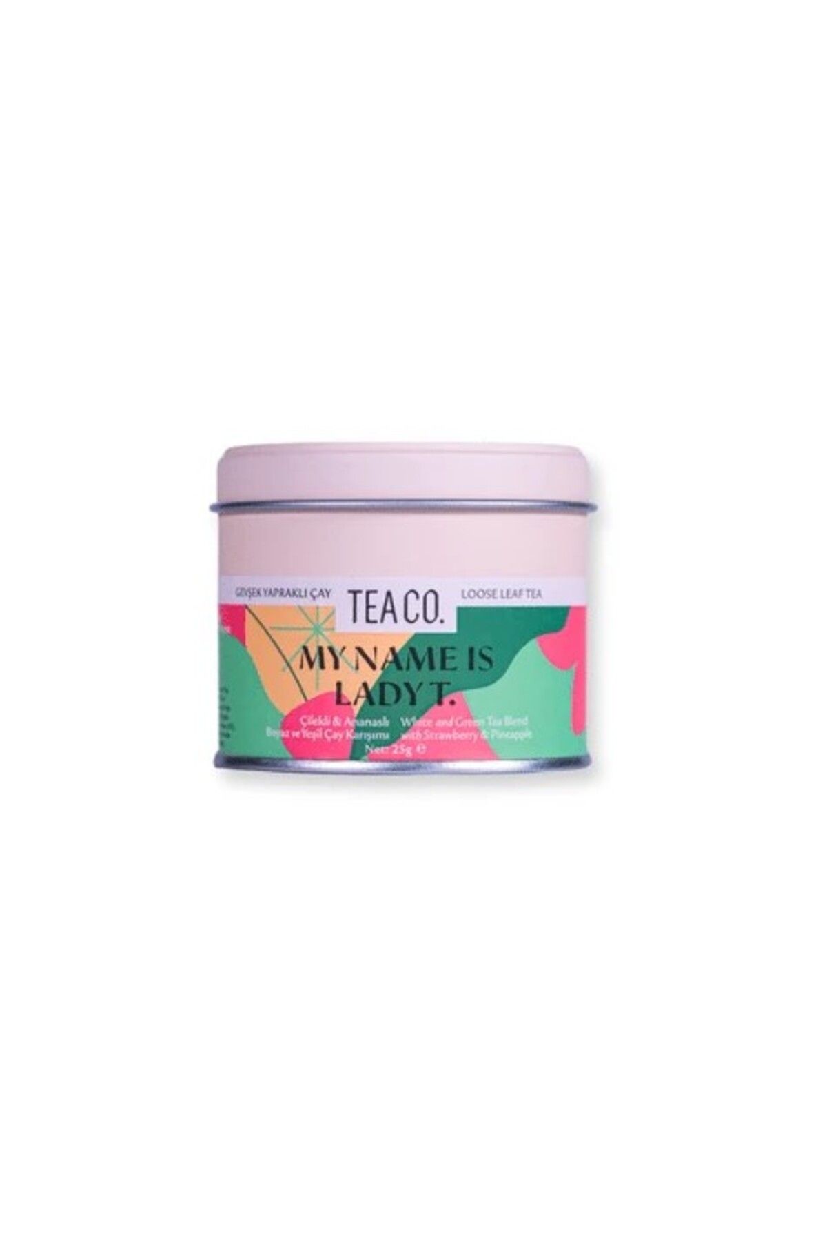 Tea Co My Name Is Lady Çilek ve Ananaslı Beyaz Çay 25 Gr