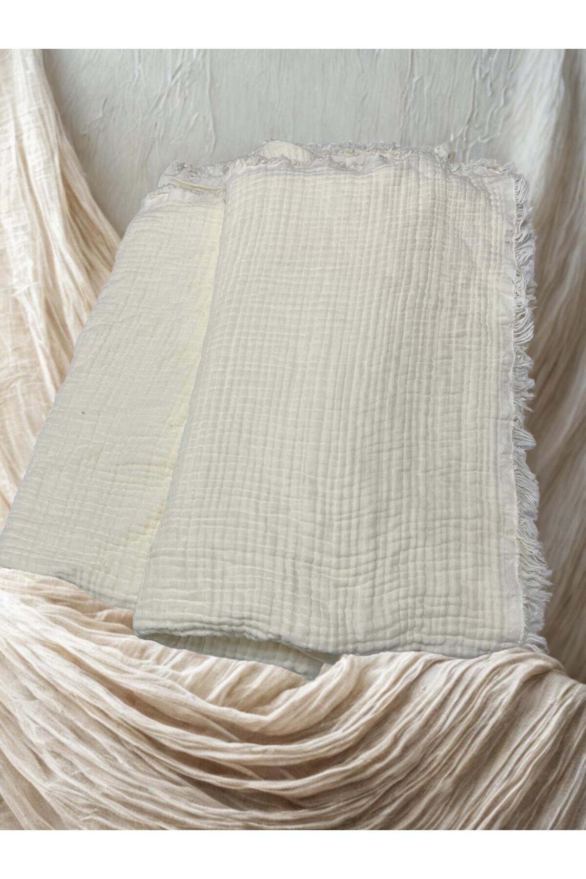 TekStilize Müslin 2 Katlı Yatak Örtüsü 220x240 cm (%100 Pamuklu)