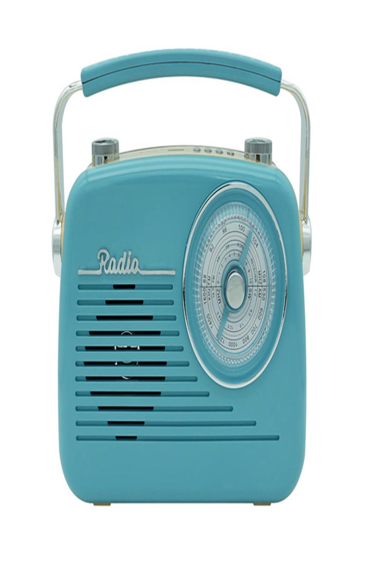 NOSTALJİ RADYO Mavi Nostaljik Bluetooth Radyo