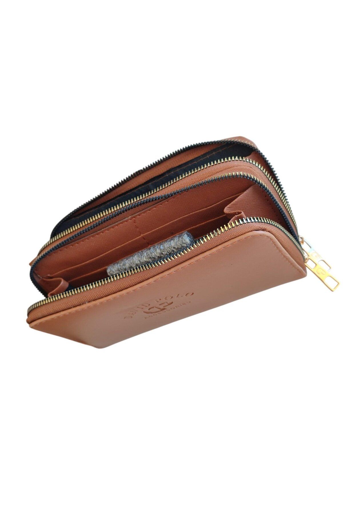 Polo Çoklu Renk Seçeneği Çok Gözlü Yatay Kullanışlı Kadın Cüzdanı 21x10x5