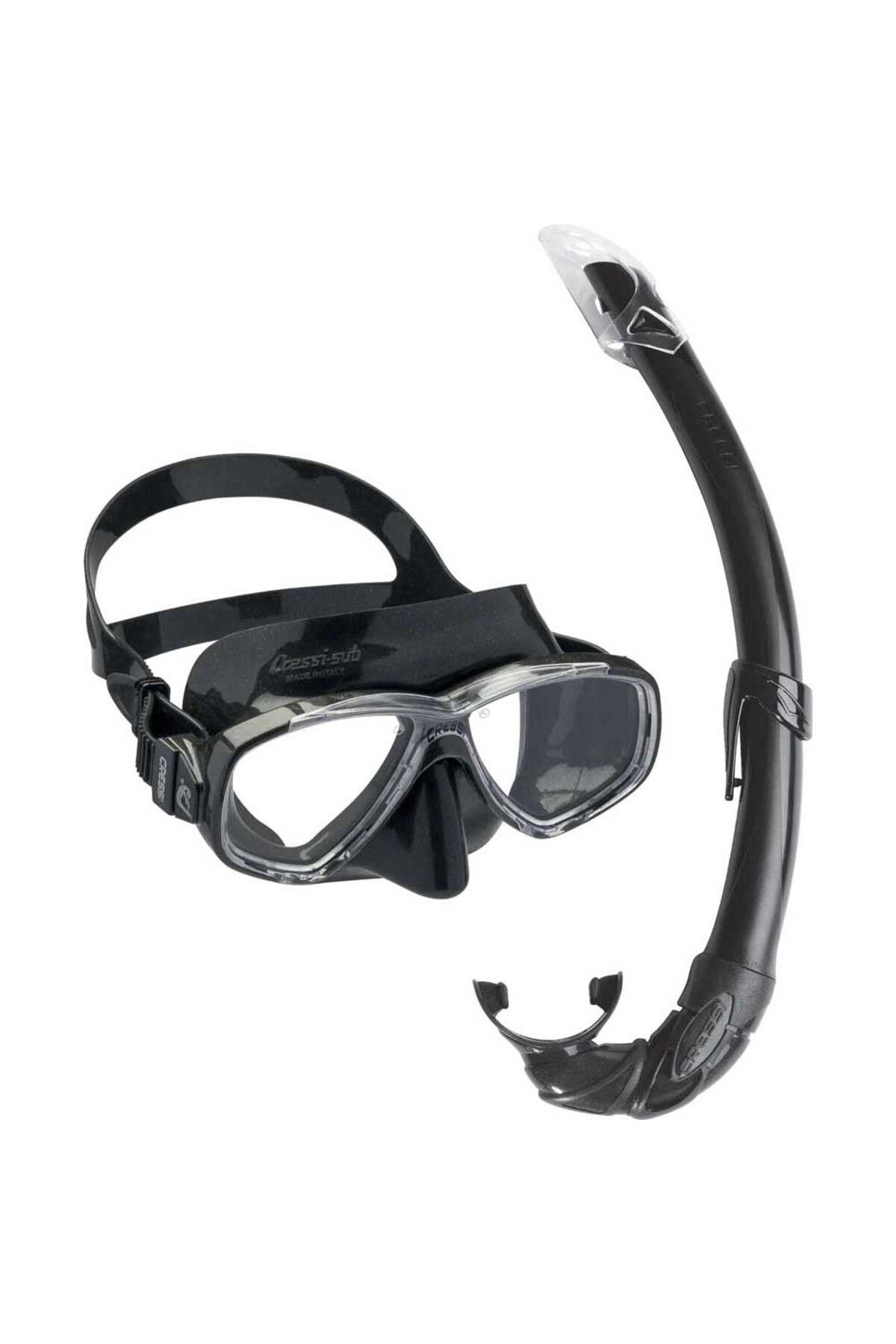 Cressi Perla Maske Mexico Şnorkel Seti BLACK