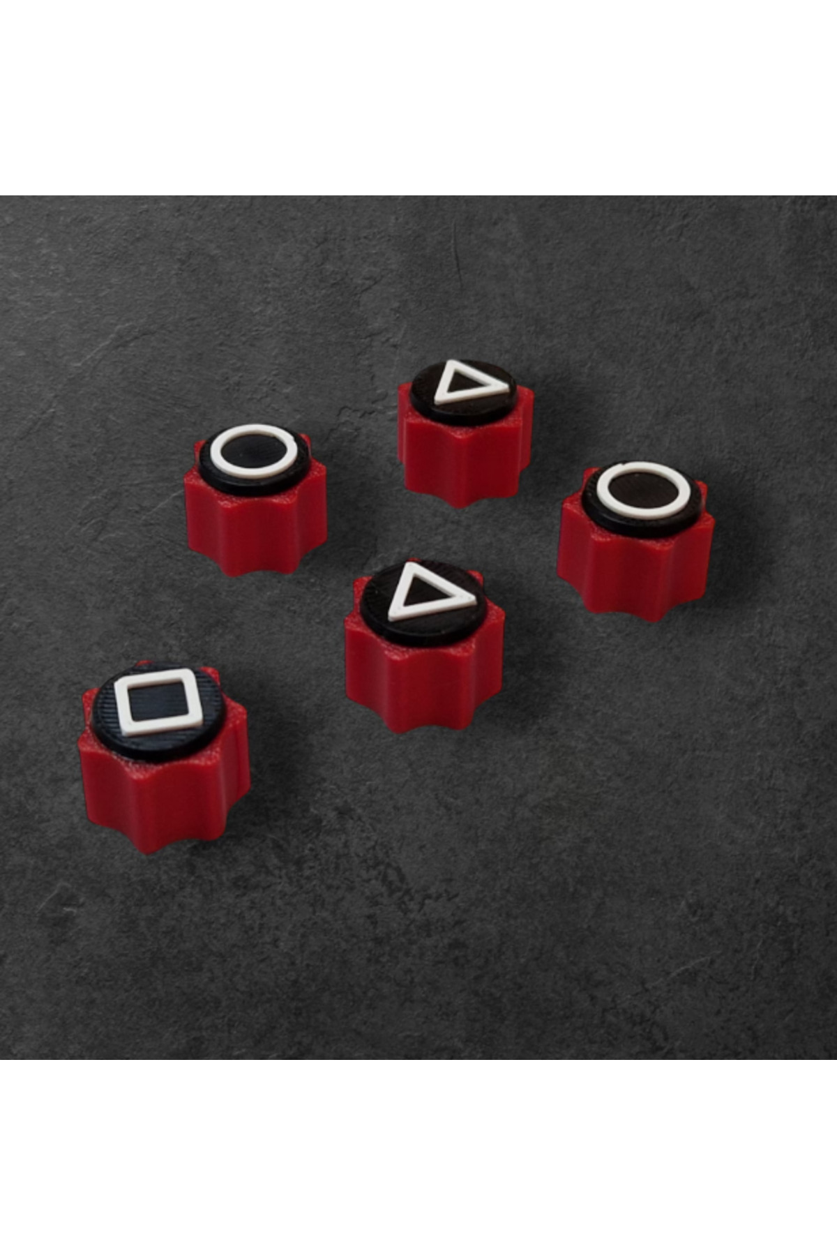 OEM-Red and black Gonggi game set 3DONE MODELS, Squid Game, 3D printed 7