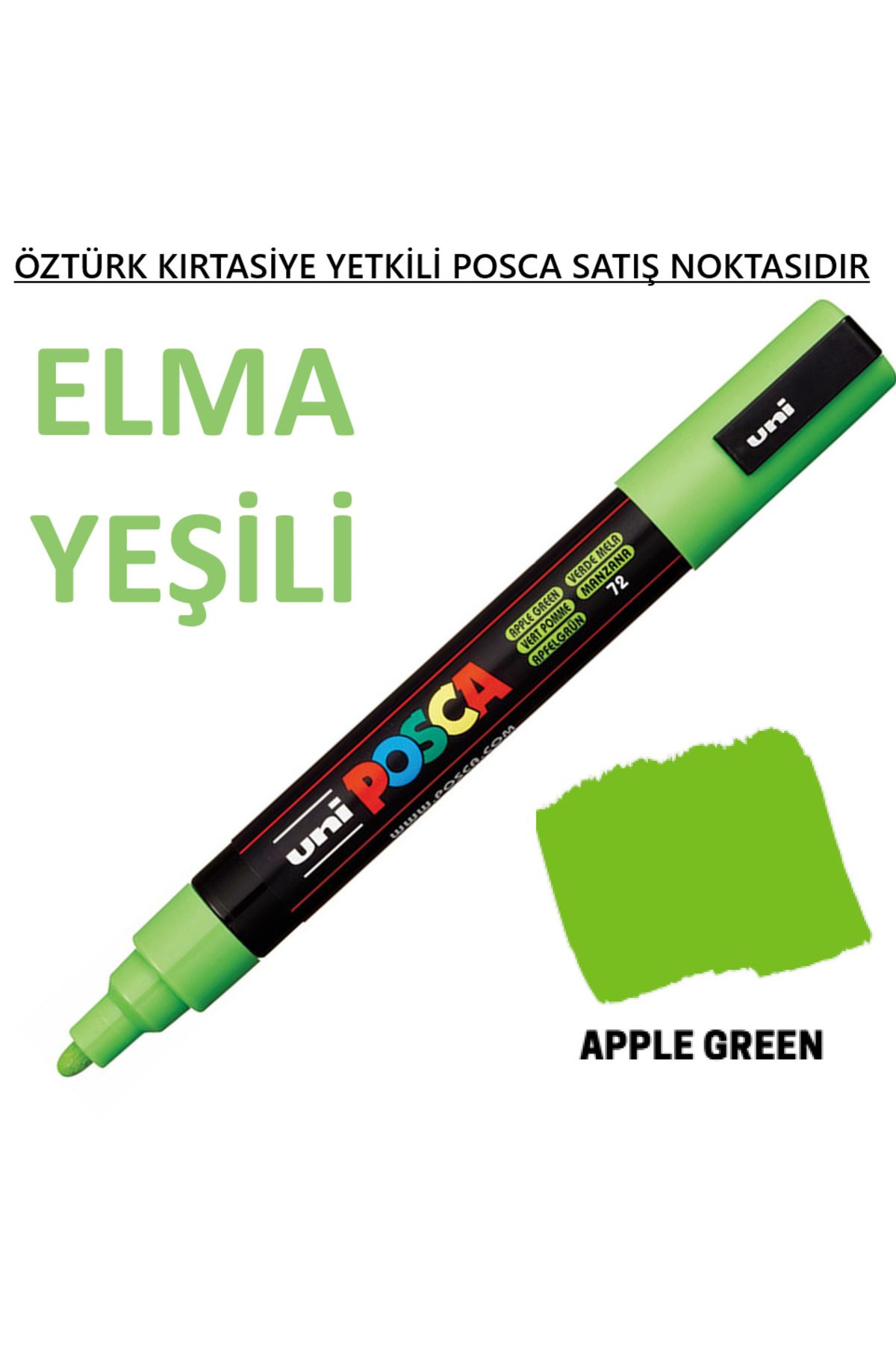 Uni Posca Elma Yeşili Marker Pc-3m (0.9-1.3mm) Poska Pc3m Pc - 3m