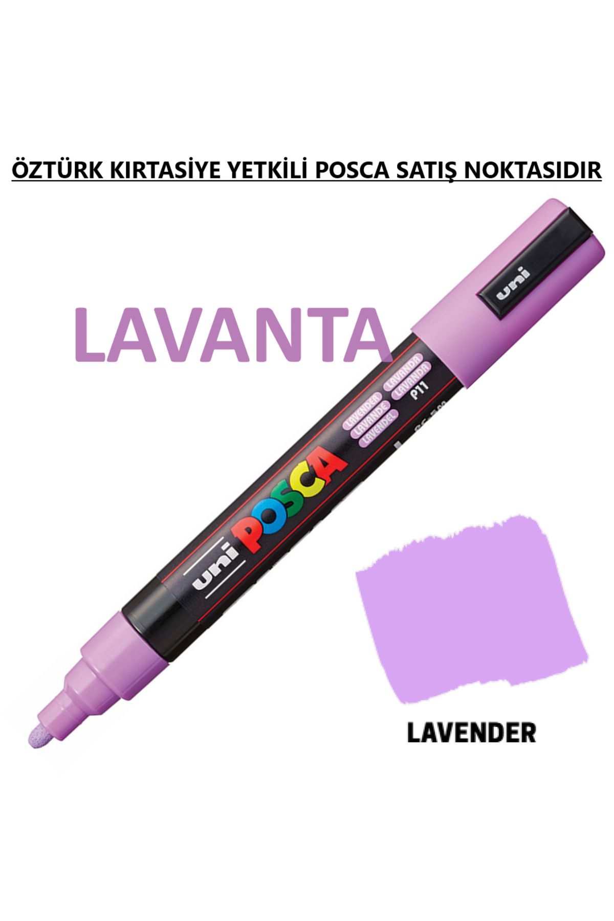 Uni Posca Lavanta Marker Pc-3m (0.9-1.3mm) Poska Pc3m Pc - 3m
