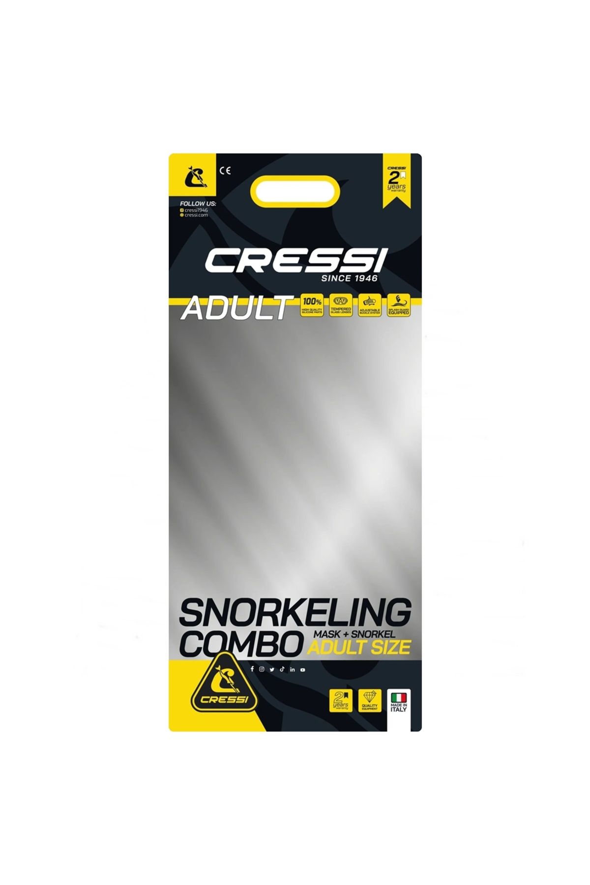 Cressi Perla Maske Mexico Şnorkel Seti BLACK-BLUE