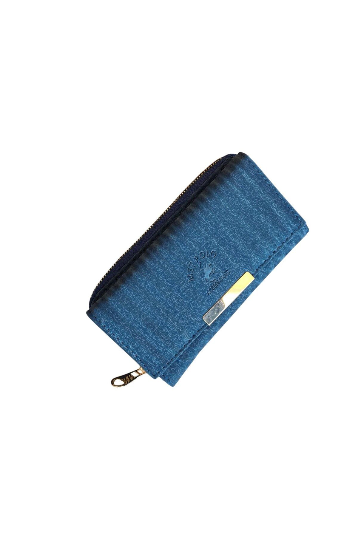 Polo ZEBRA DESENLİ RENKLİ YUMUŞAK KUMAŞ YÜZEY ÇOK GÖZLÜ CONTİNANTEL KADIN CÜZDANI 20X10X5