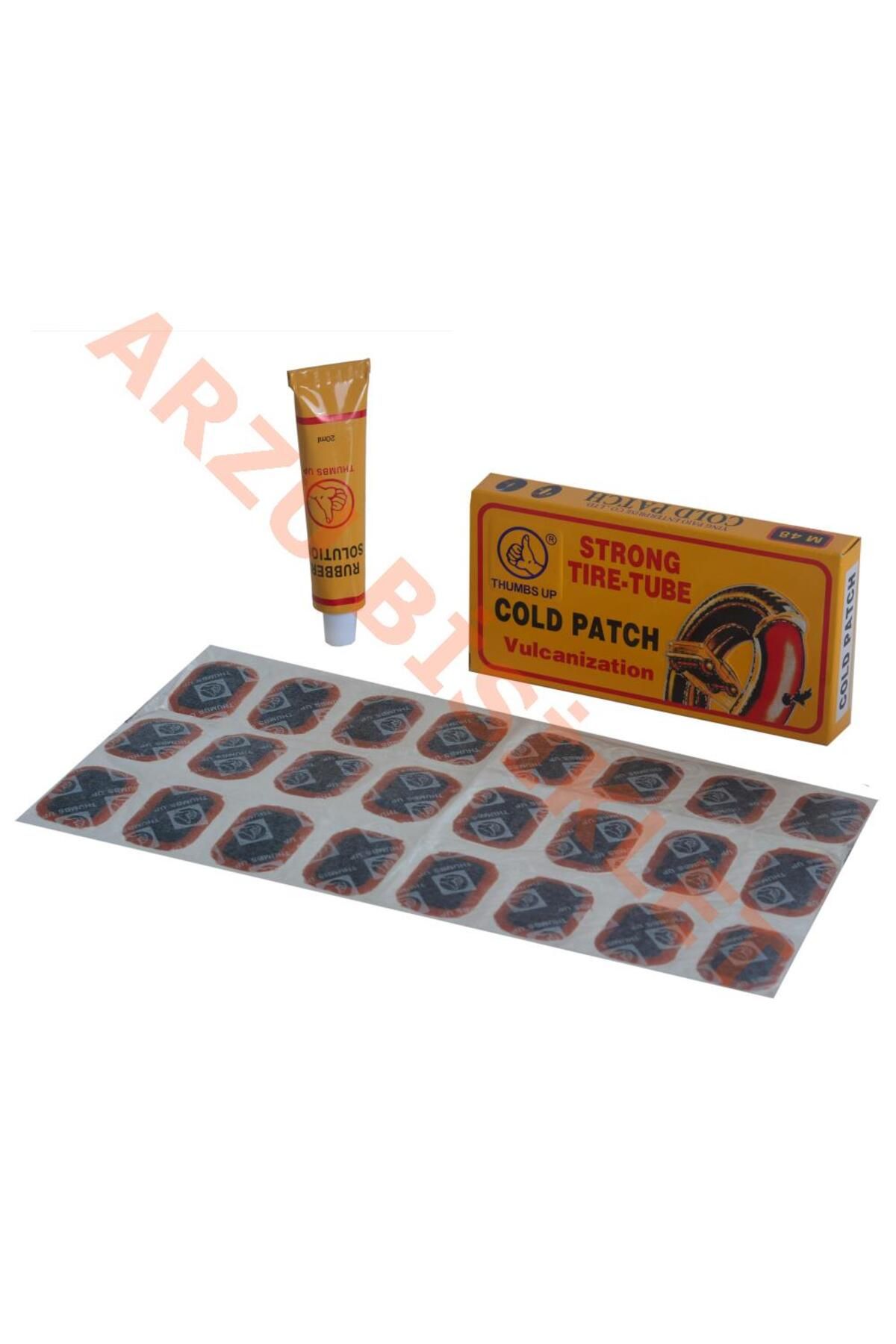 motobisikletim Thumbs Up 48 Li Bisiklet Lastik Tamir Yama Seti Soğuk Yama Taze Yama Yeni Ürün