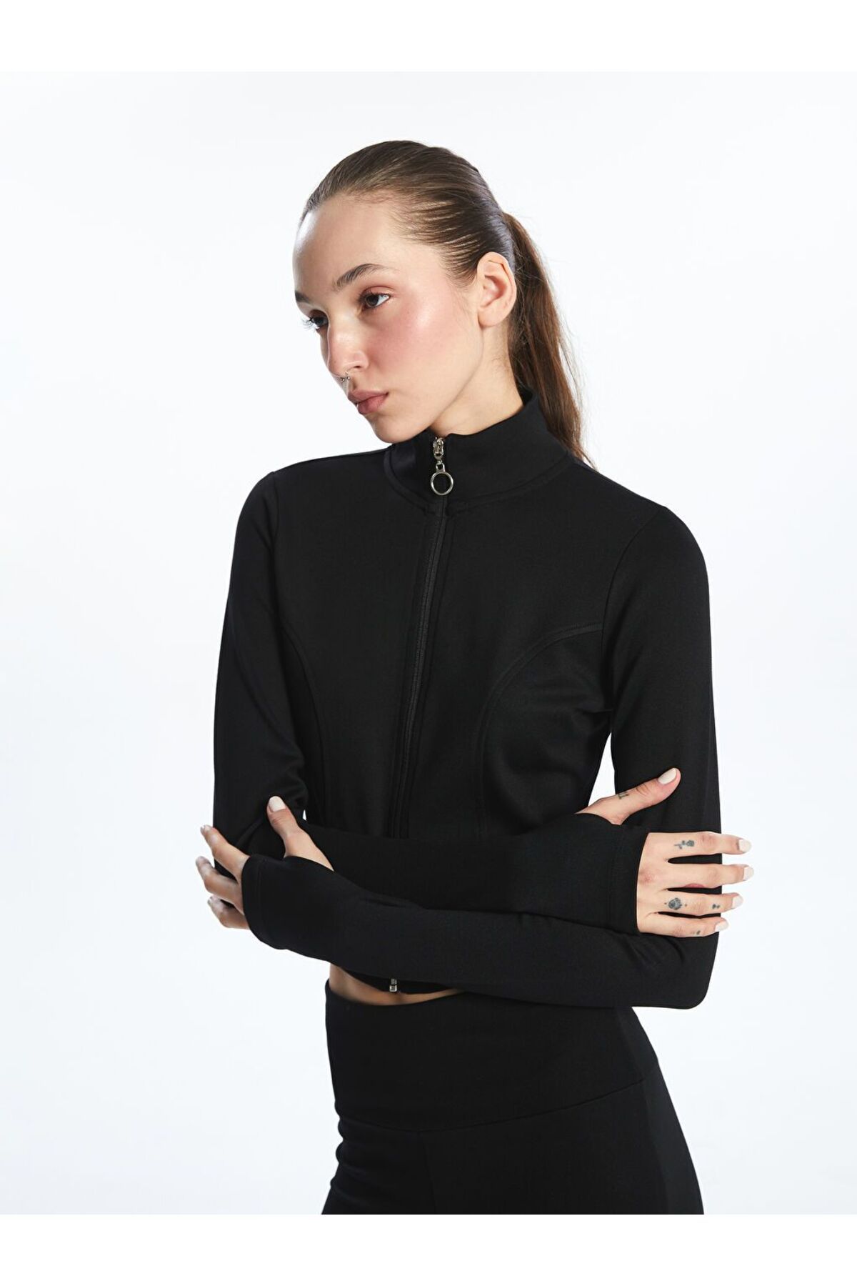 LC Waikiki XSIDE ACTIVE Dik Yaka Kadın Fermuarlı Sweatshirt
