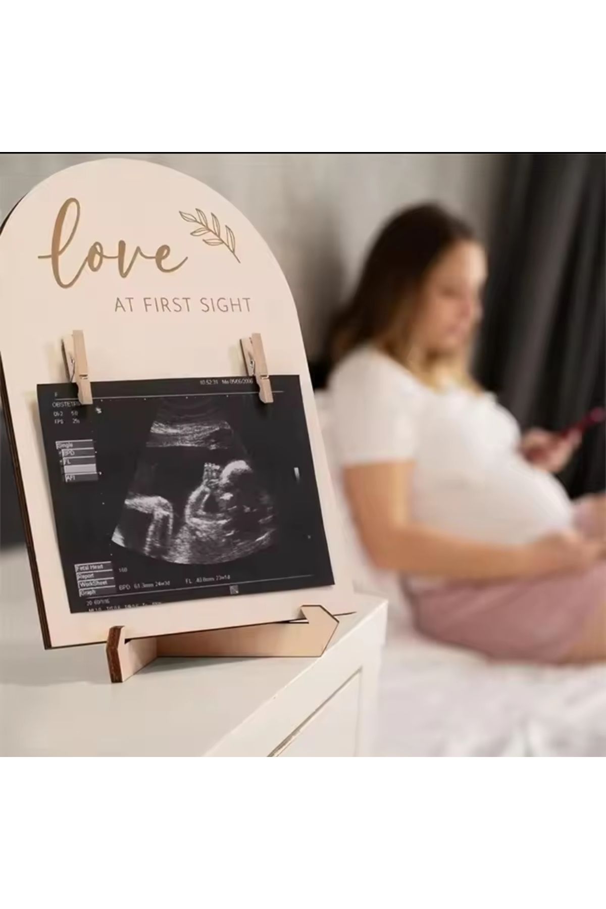 fame aksesuar Yenidoğan Bebek Anı Panosu Ayak İzi Ultrason Fotoğraf Çerçevesi Ahşap Hoş Geldin Bebek Doğum Hediye