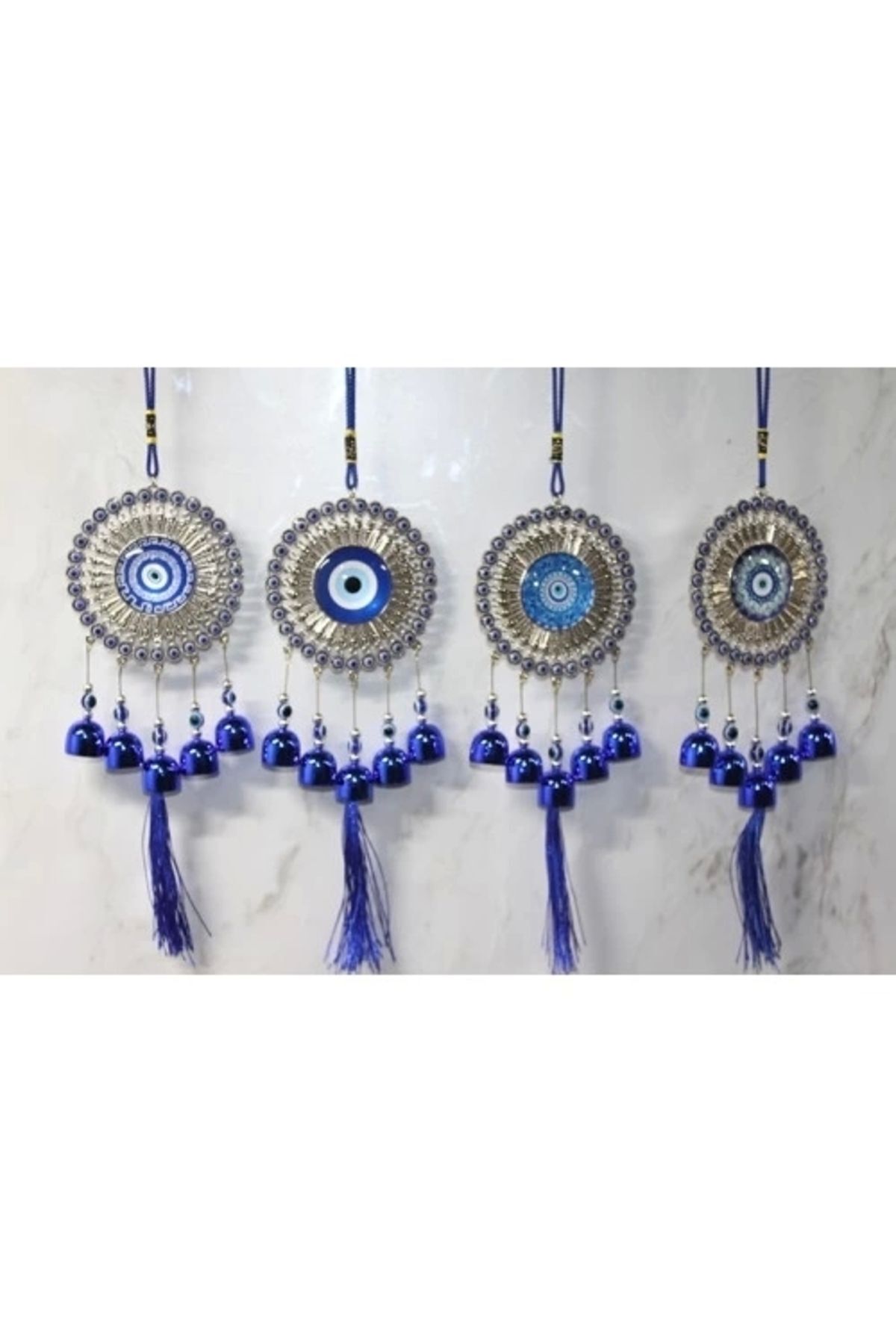 SerenityHaven Metal Nazar Boncuğu Çan Model 2