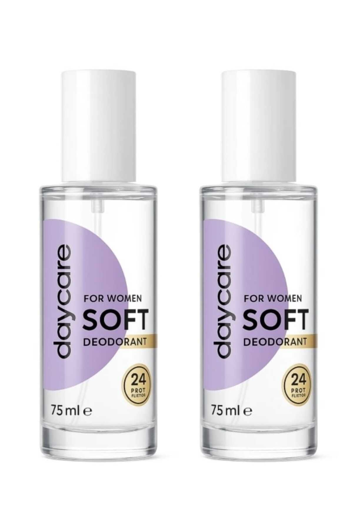 Daycare Soft for women Kadın Deodorant 75 ml – Cam Şişe 2 adet