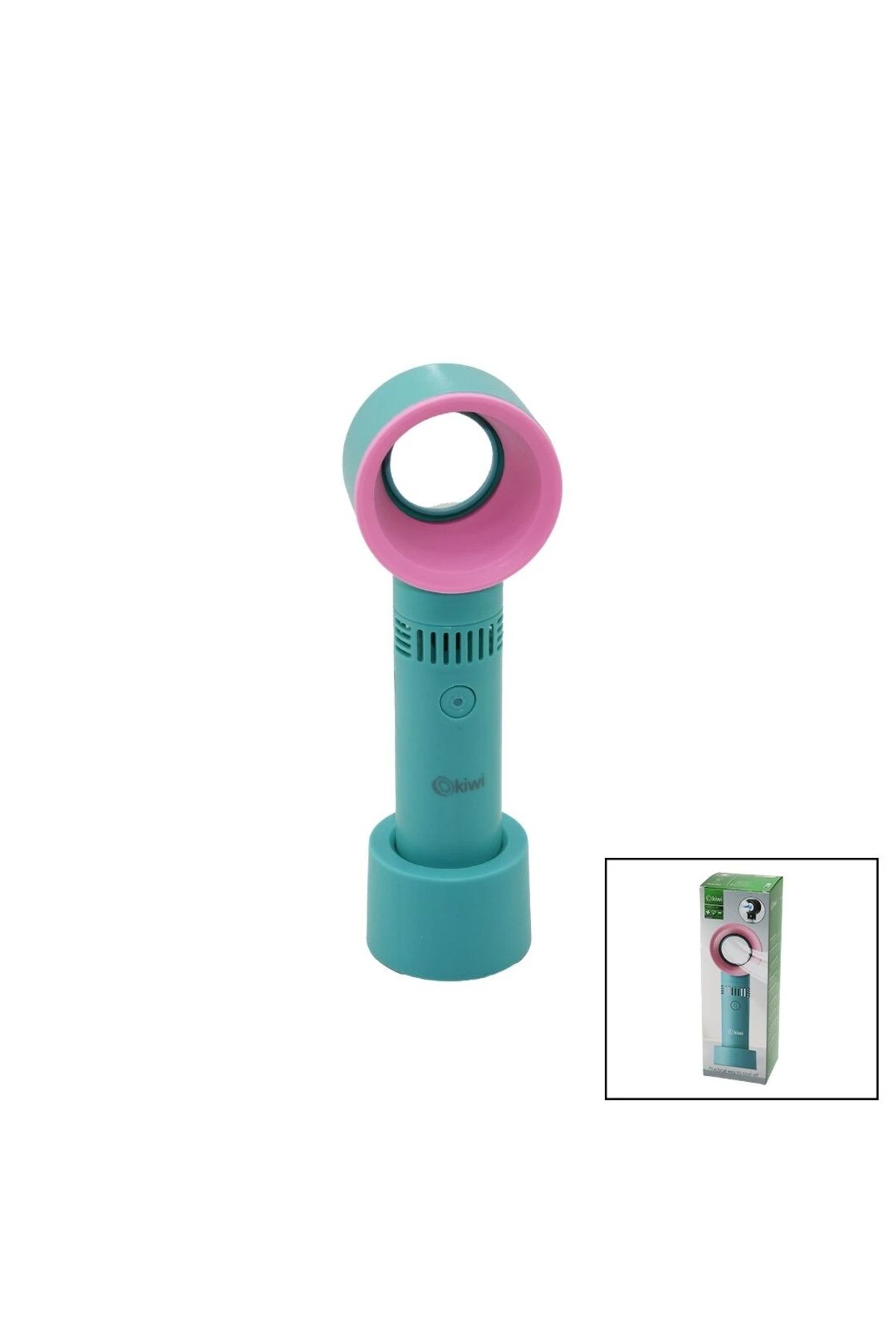 BIGBOYCL Kiwi Kfan-7610 Taşınabilir El Fanı Gizli Pervaneli Usb Şarjlı Masa Üstü