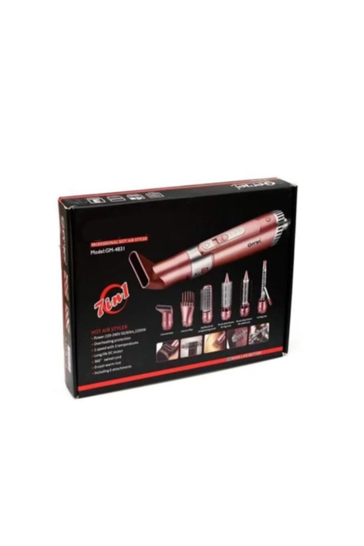 Rovitech-Hair dryer, multifunctional styling device, 7 in 1, 2200W 3