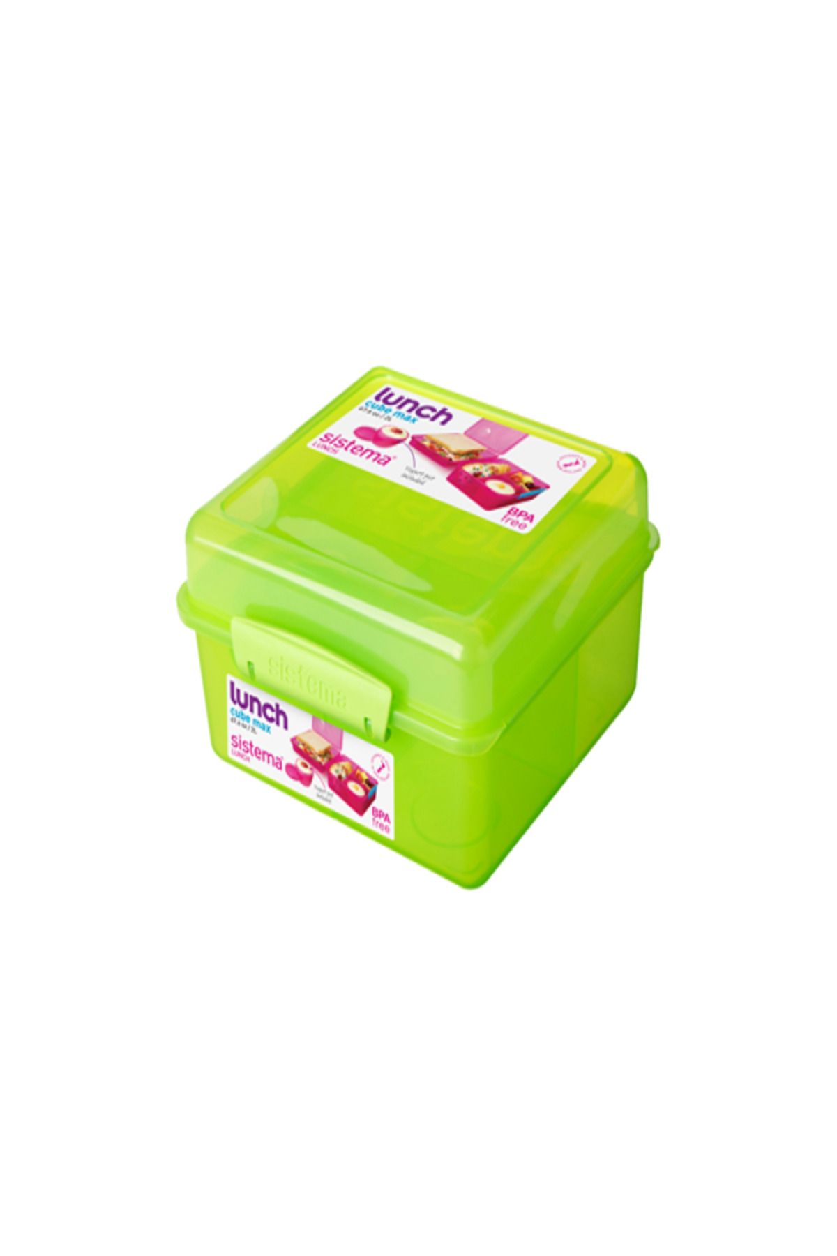Sistema-Lunch Cube Max with Yogurt Pot Assorted 1