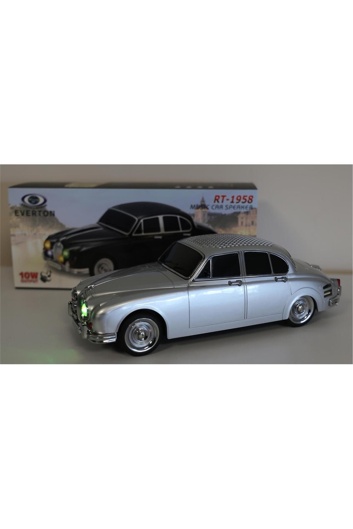 Vobotek Teknoloji EVERTON RT-1958 Gümüş (Silver) Arabalı Bluetooth Fm-Usb-Tf-Aux Şarjlı Nostaljik Radyo