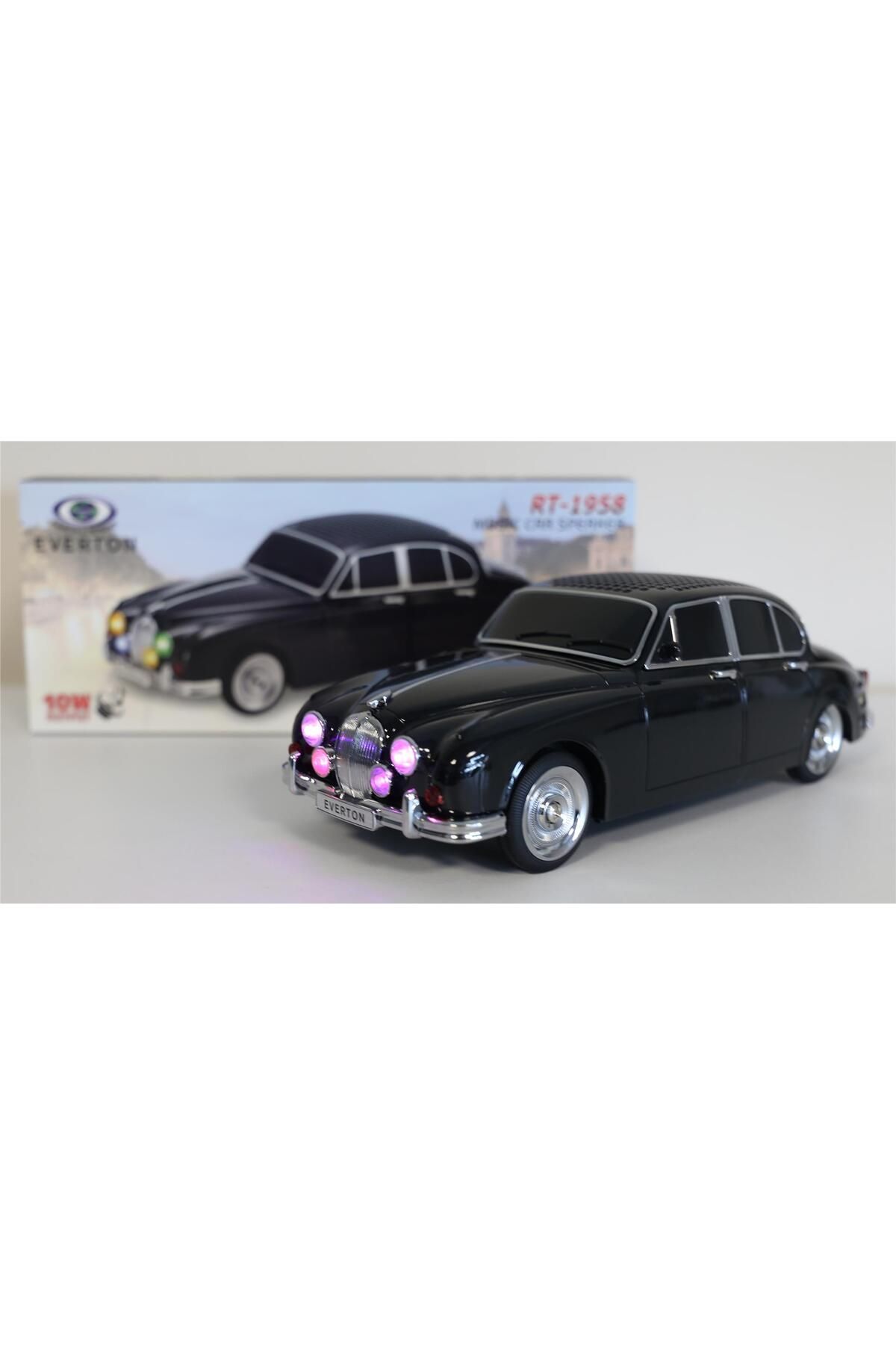 Vobotek Teknoloji EVERTON RT-1958 Siyah Arabalı Bluetooth Fm-Usb-Tf-Aux Şarjlı Nostaljik Radyo