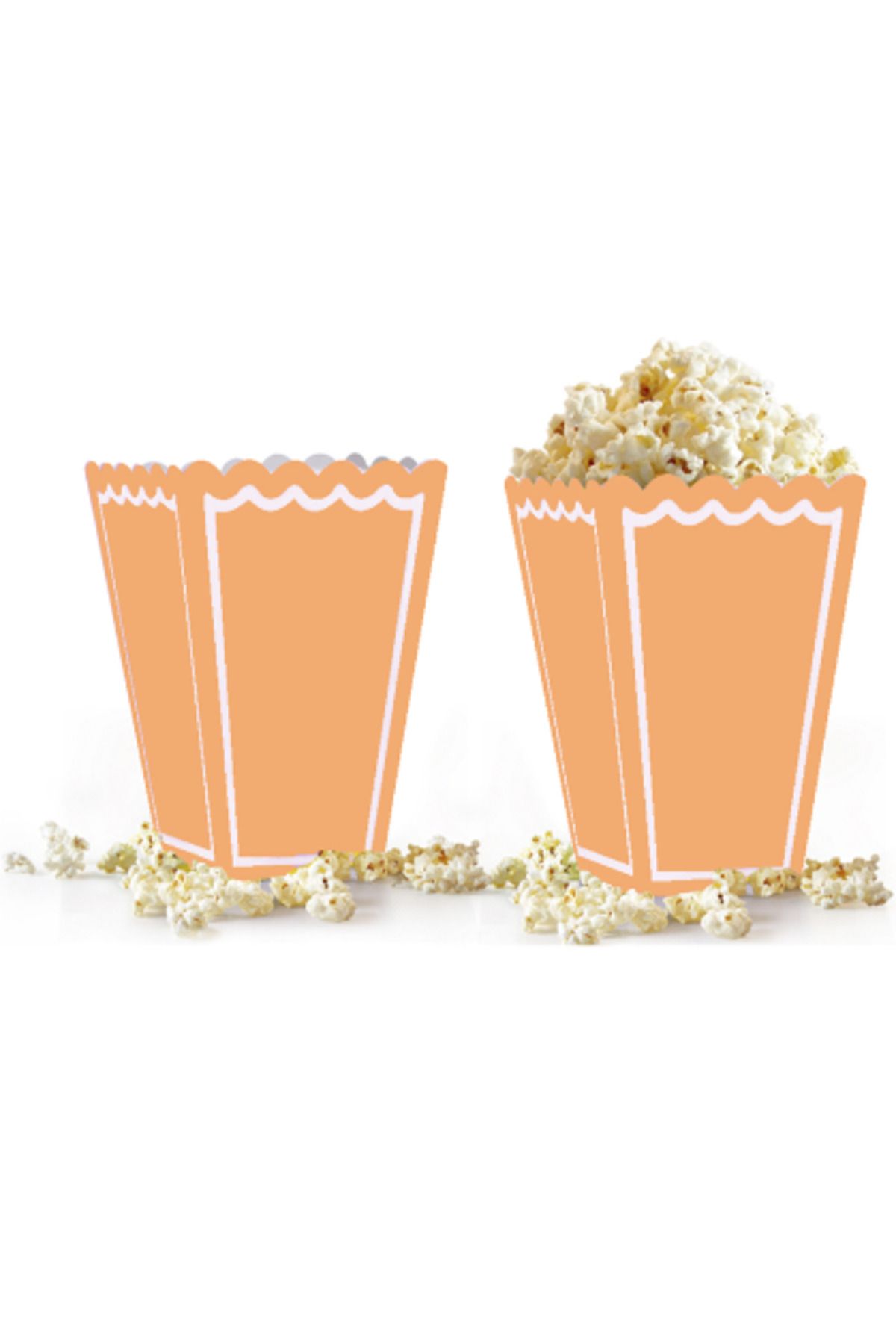 gnsstore Kika Popcorn Kutusu 8 Li -Makaron Turuncu-