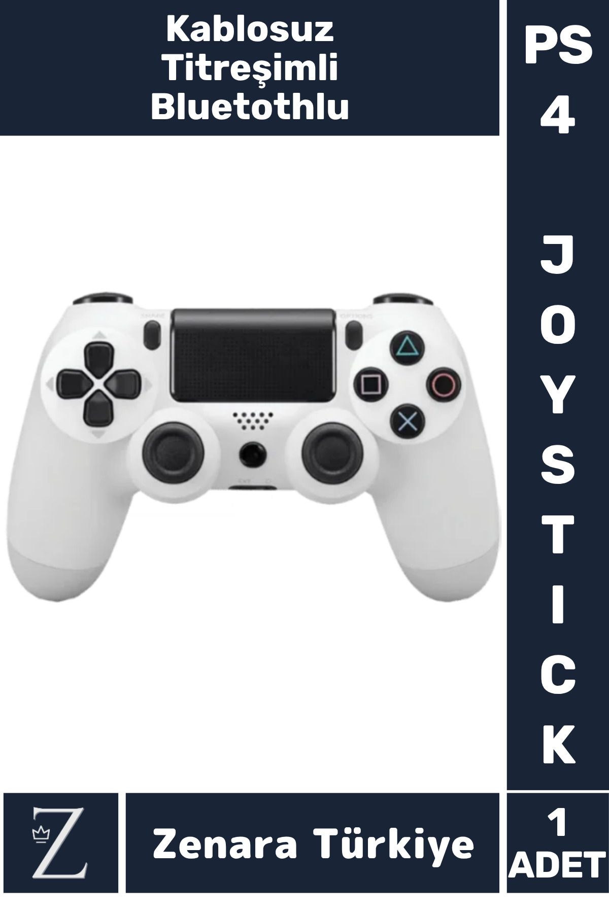 Zenara 4 Kablosuz Bluetooth Titreşimli PS 4/PC Uyumlu Playstation 4 Wireless Joystick Oyun Kolu