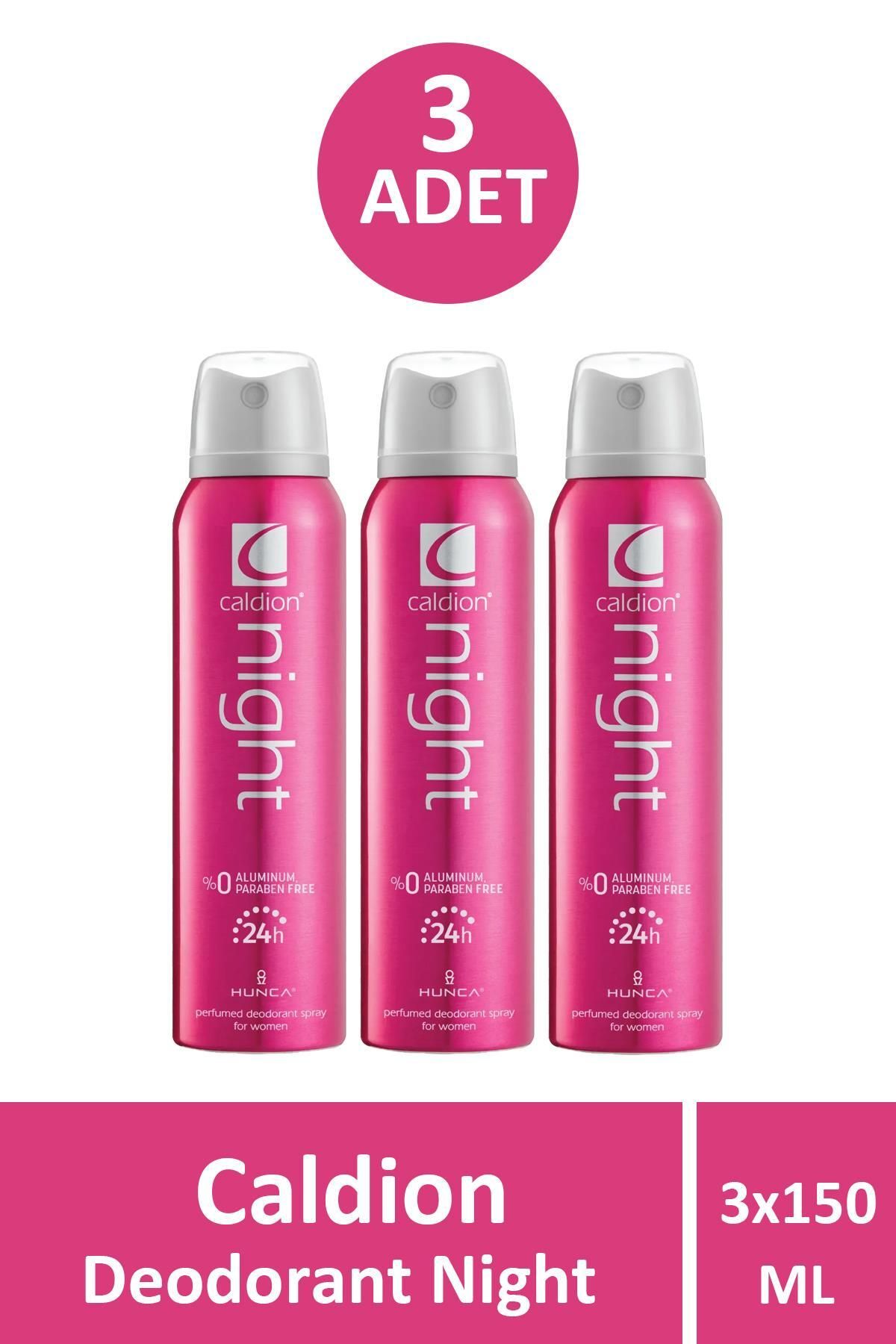 Seddar Collection Caldion Deodorant Night Kadın 150 ml 3 Adet