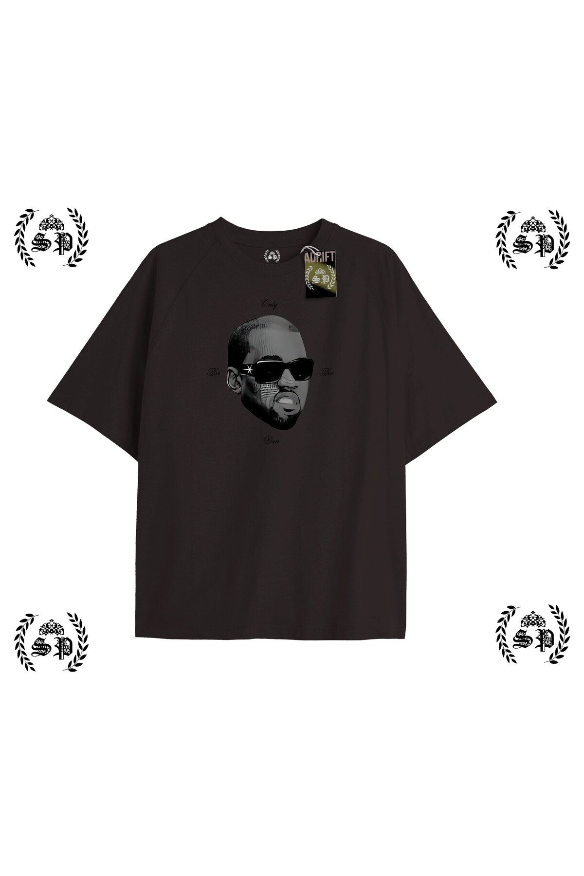 Tarzsokak Y2k Chrome Baskılı Siyah T-shirt