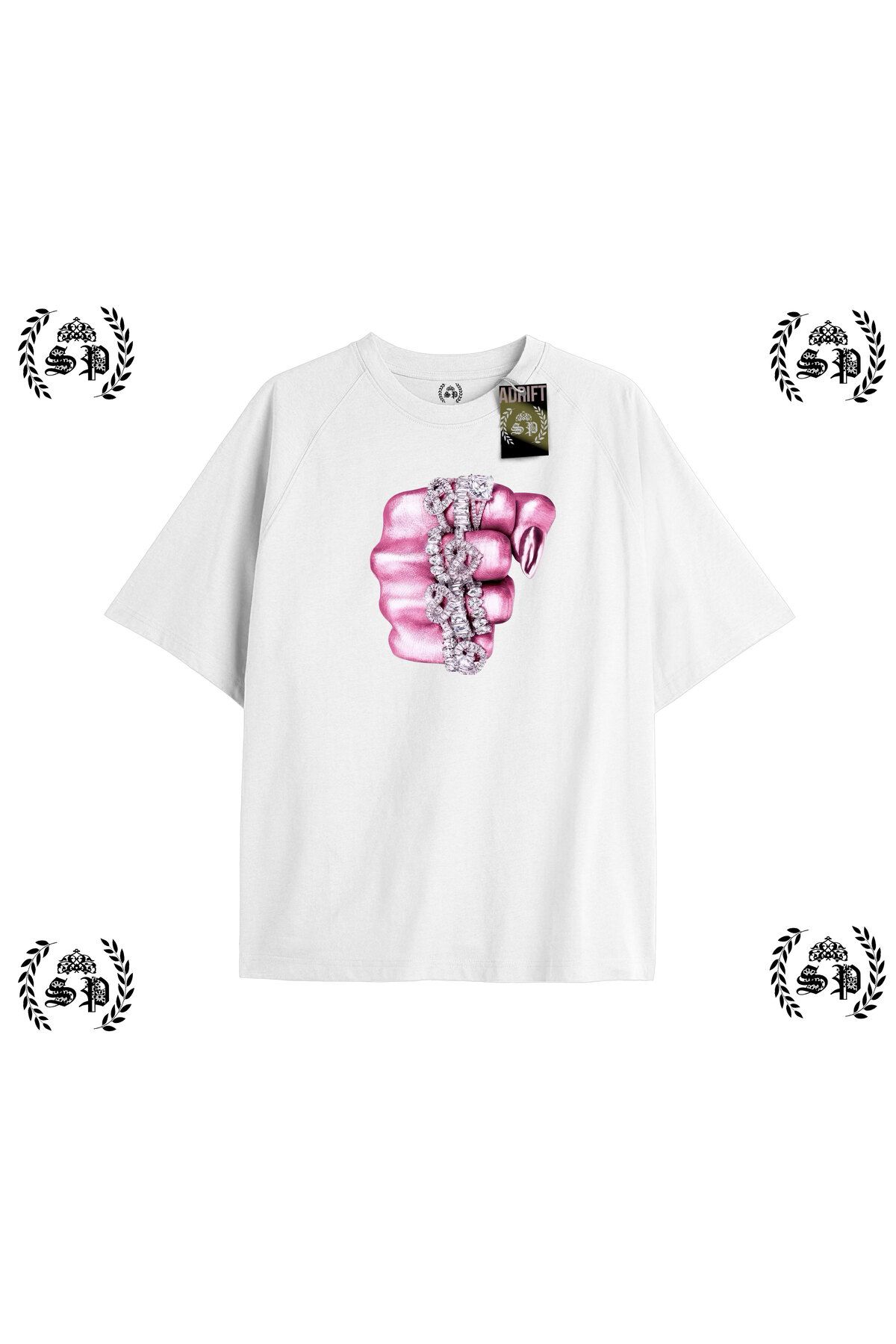 Tarzsokak Y2k Girlzz Baskılı Beyaz T-shirt