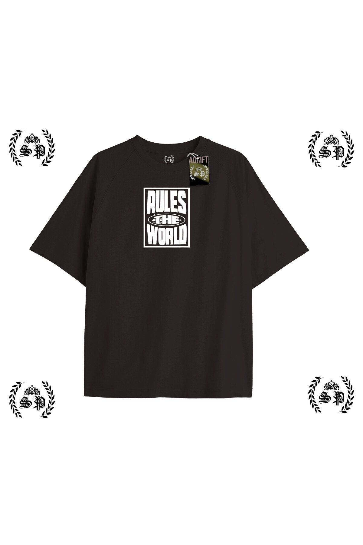Tarzsokak Y2k Chrome Baskılı Siyah T-shirt