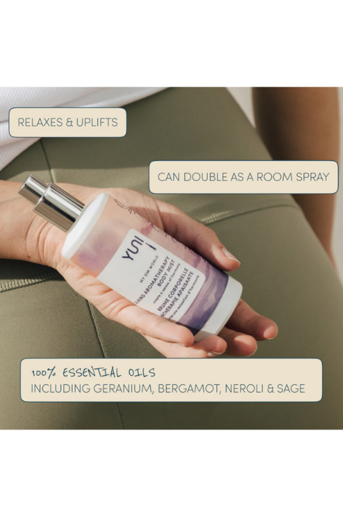 YUNİ-My Om World Calming Aromatherapy Body Mist - 4 fl. oz (118 ml) 3