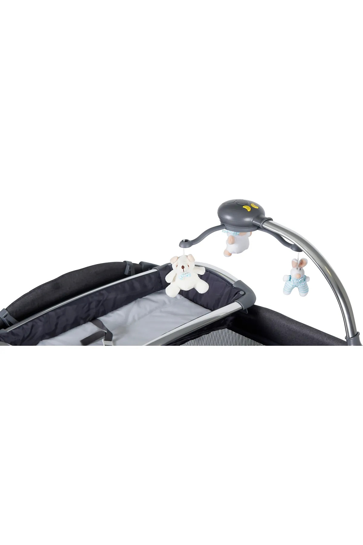 Prego 70*110 Alüminyum Kalın İskelet Dönence ve Alt Açmalı Park Yatak Oyun Parkı Beşik+ Yatak+ Oyuncak fotoğrafı 5 (önizleme)