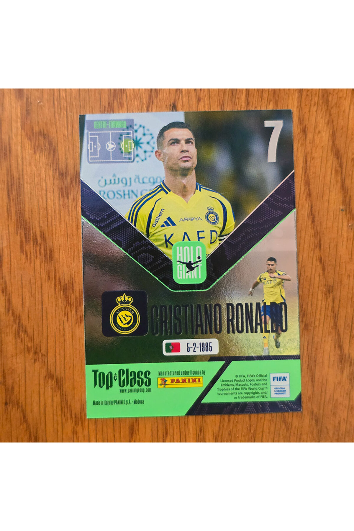 Panini Top Class Holo Giant Cristiano Ronaldo Oyun Kartı - Fiyatı