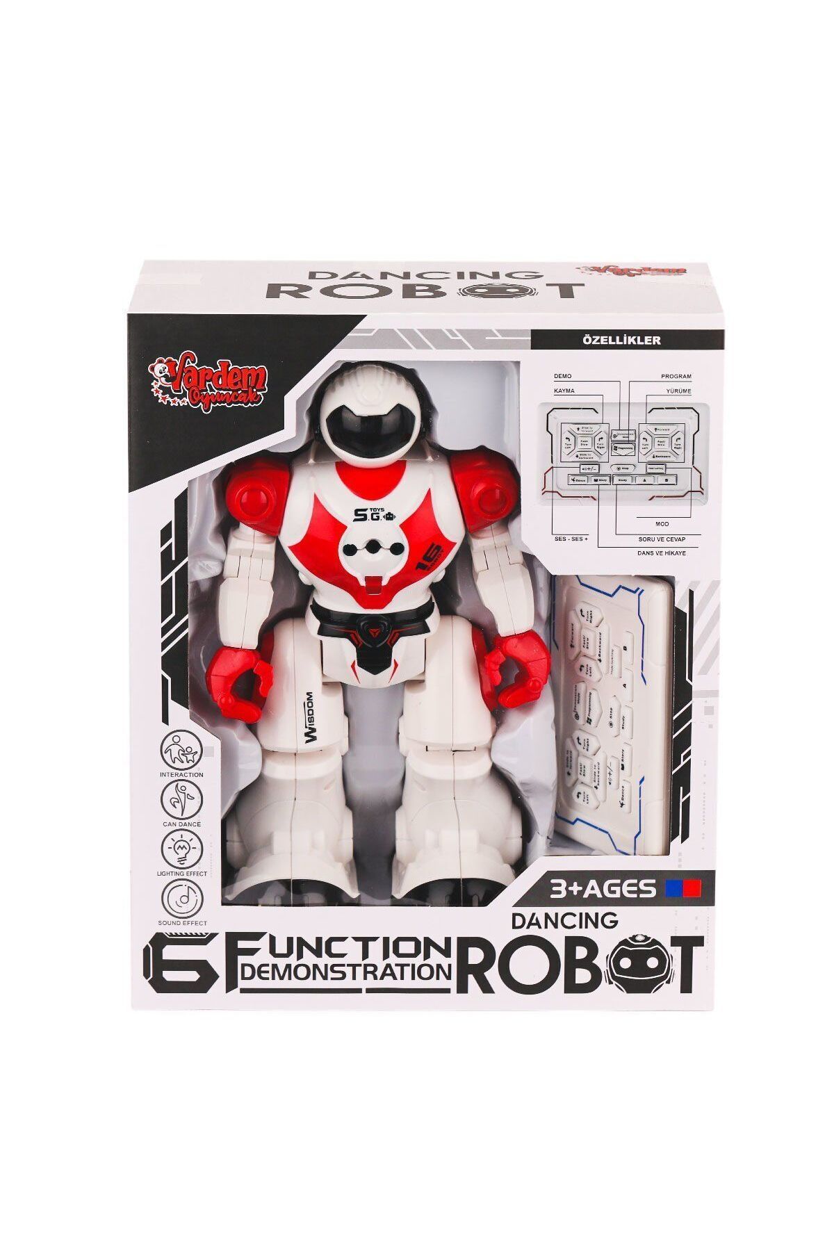 merland benvecocuk GGE-606-29 Kumandalı Işıklı Dansçı İnteraktif Robot -Vardem Oyuncak
