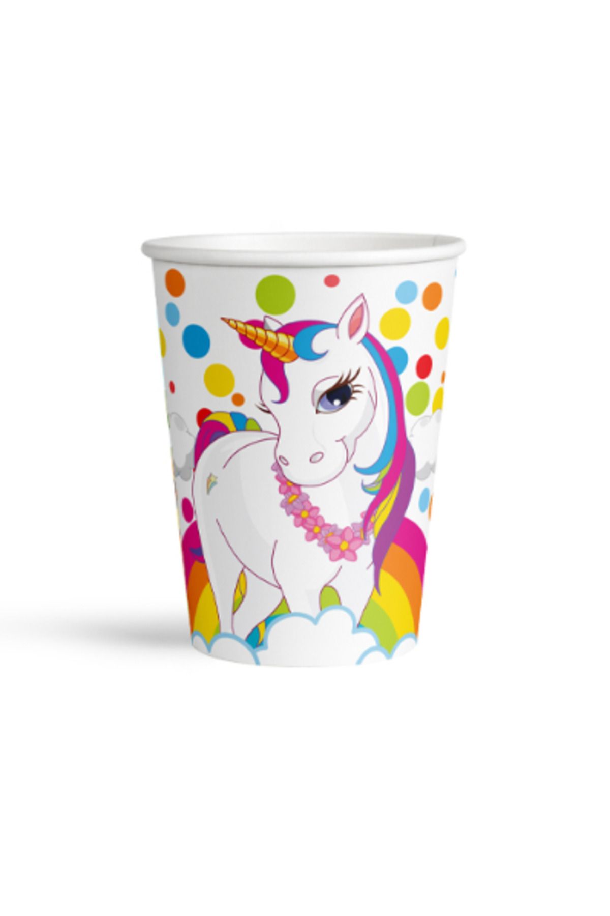 gnsstore Kika Rainbow Unicorn Karton Bardak 8oz 8 Li