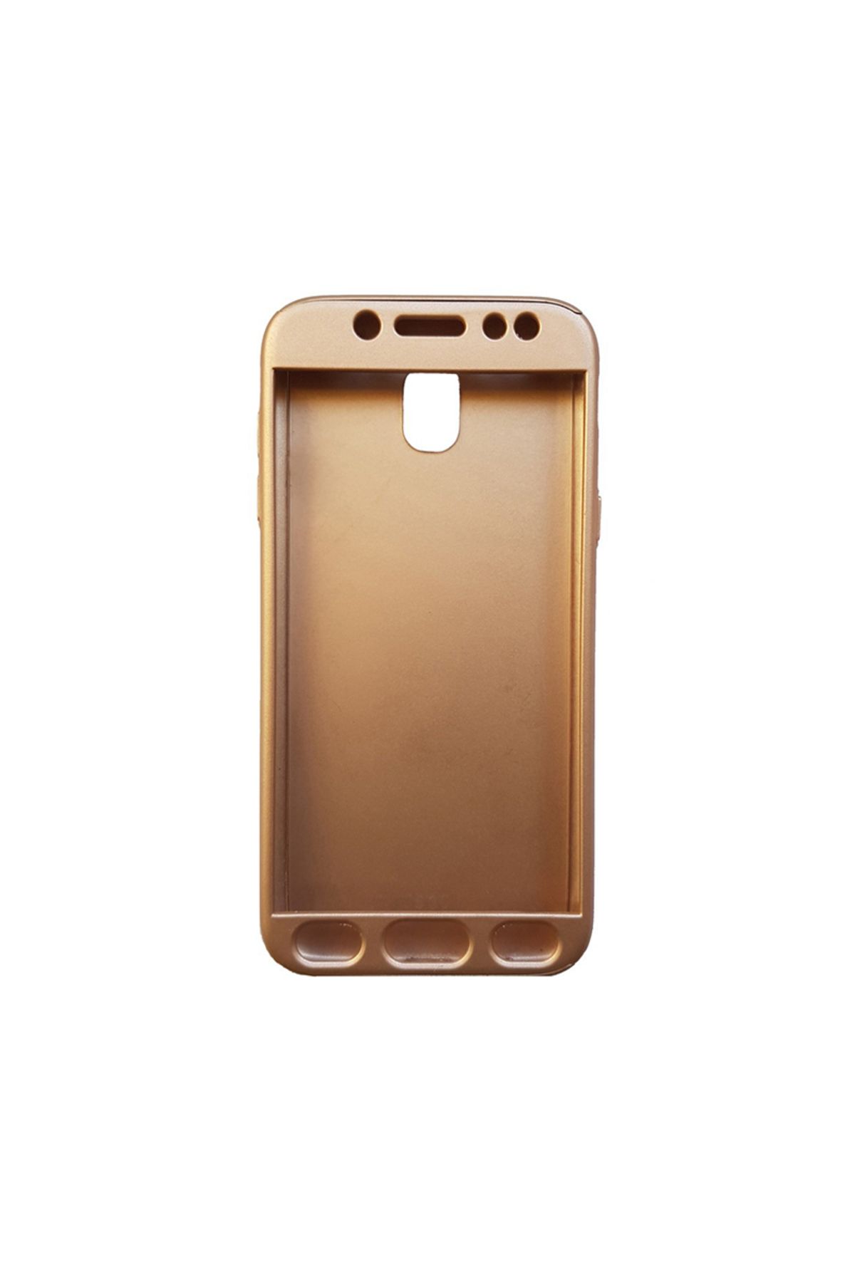 OEM Husa Aisi 360 Full Cover Pentru Samsung Galaxy J7 2017 + Folie De Sticlă - Aurie - One Size