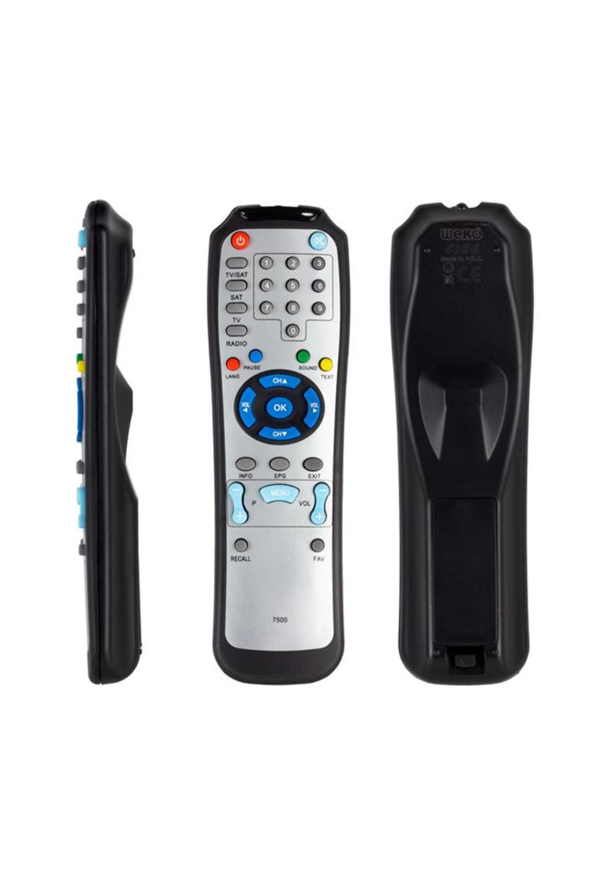 WEKO Next 7500 FTA 7500 CI 8500 CI Uydu Alıcı Kumandası