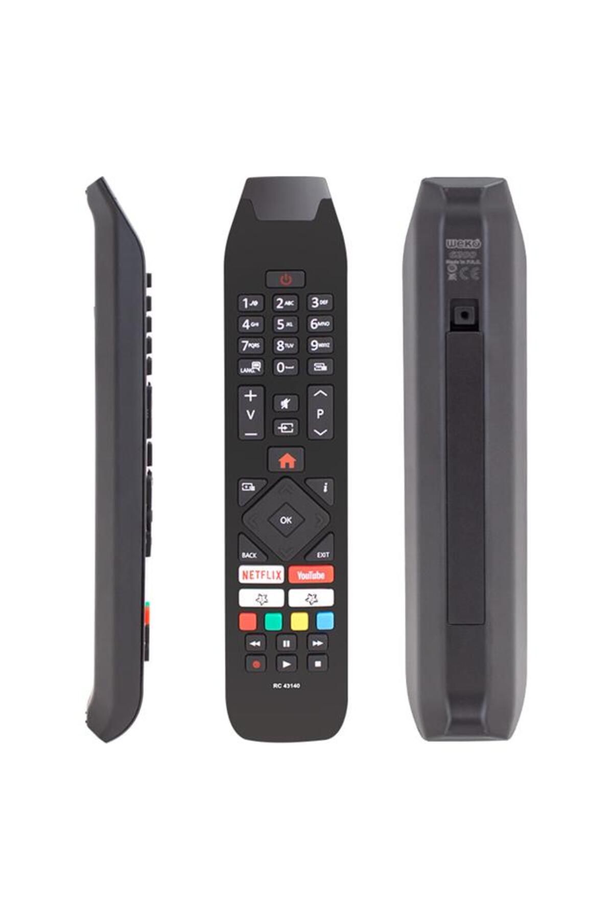 WEKO Vestel RC 43140 H0297A Netflix-Youtube Tuşlu Tv Kumandası