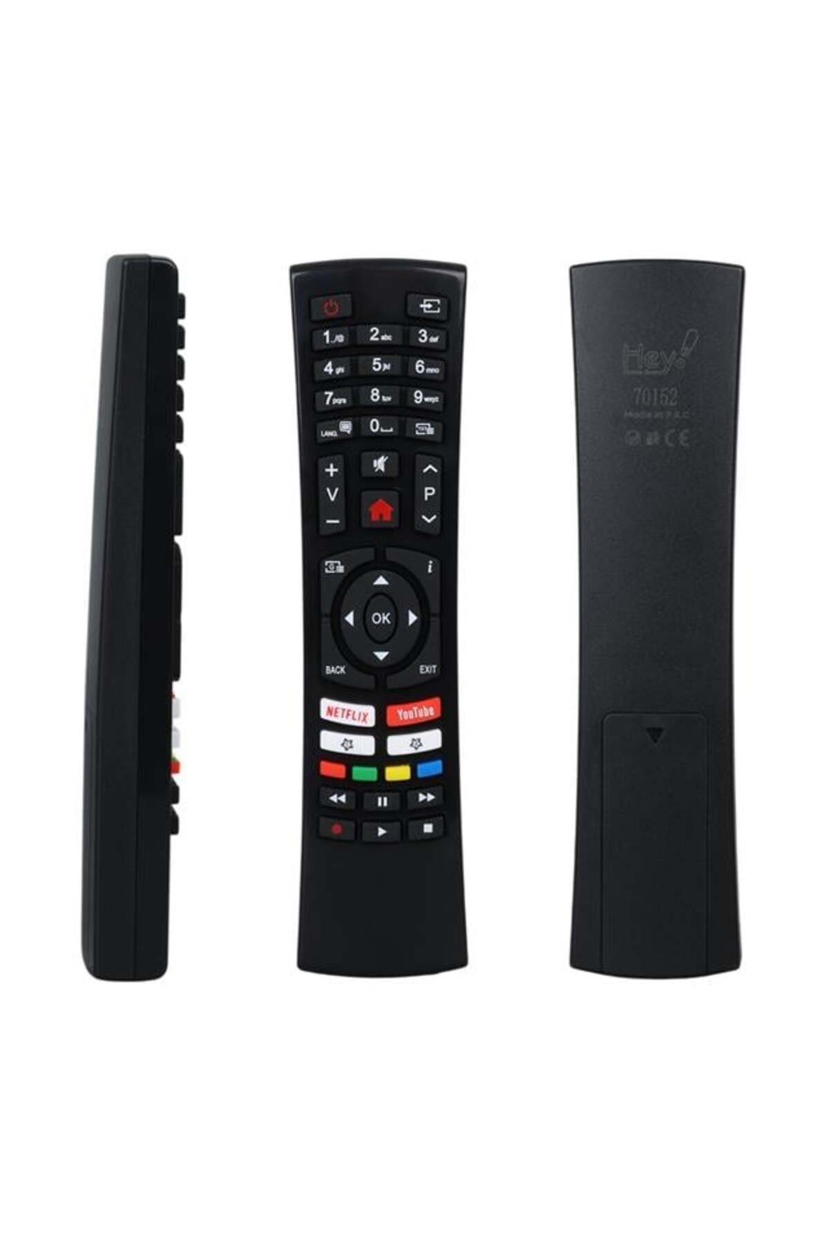 hey Küçük Kalıp Vestel Netflix Youtube Tuşlu Yazısız Lcd Led TV Kumanda (RC4390-30100824)