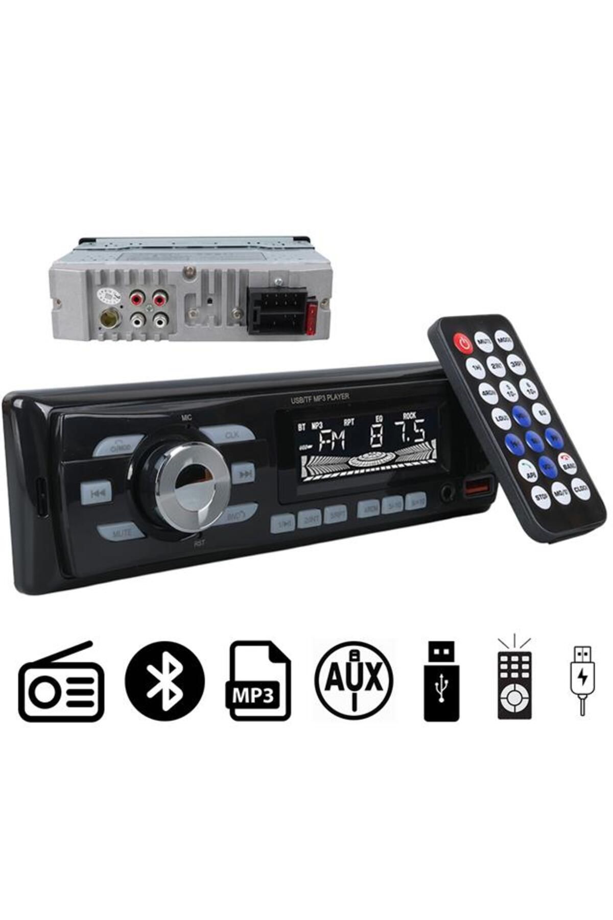 feifei Carstar Cs-930 Çift Usb/Sd/Fm/Aux/Bluetooth Kumandalı Oto Teyp 4X60 Watt