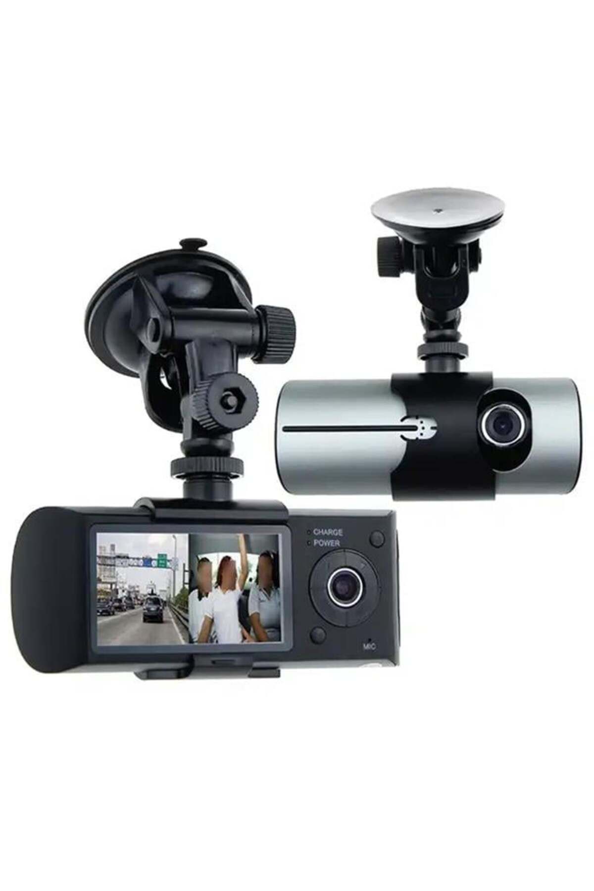 feifei Powermaster R300 Gps Destekli Çift Kameralı Araç İçi Dashcam Dvr Kamera Seti