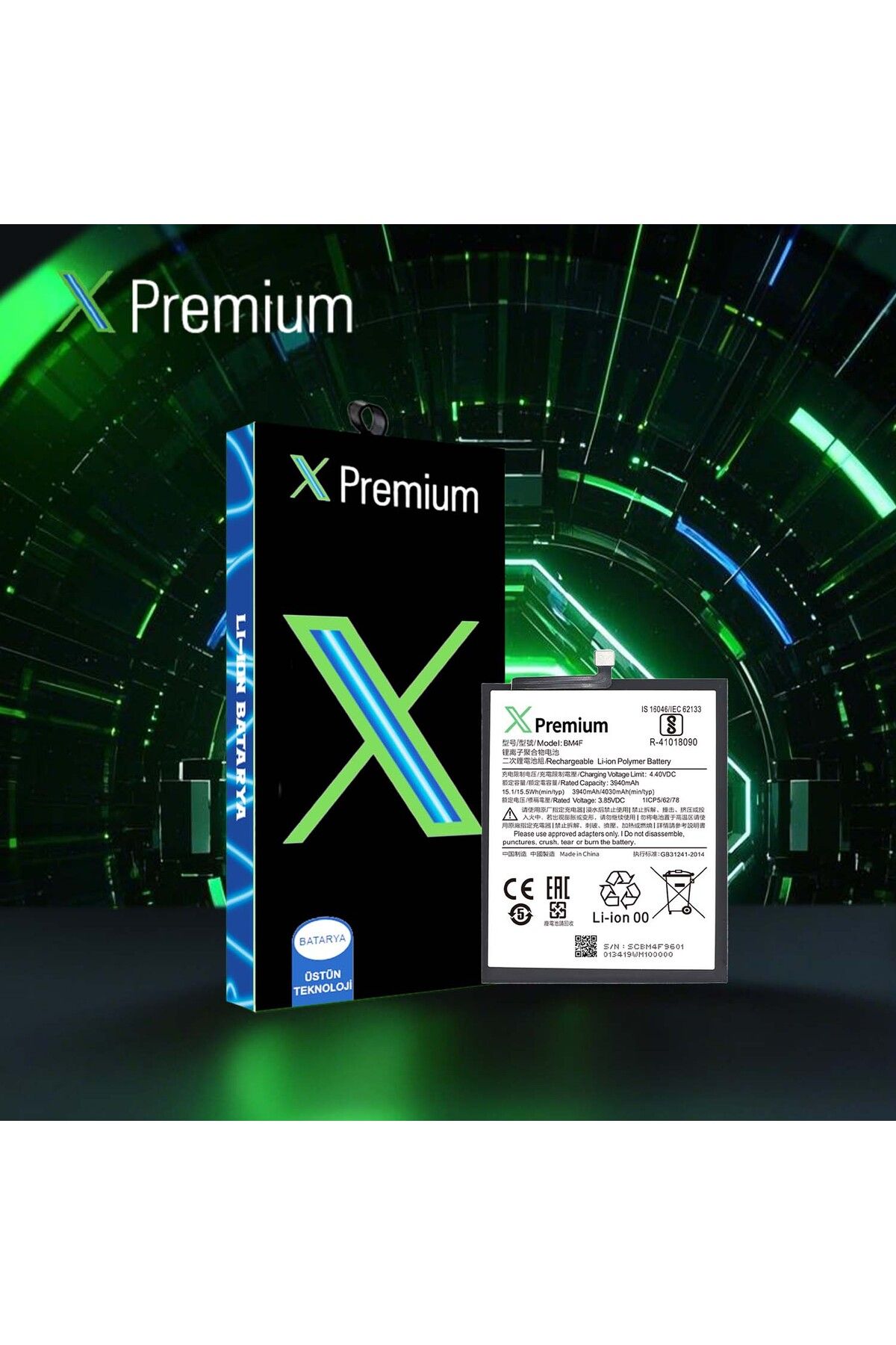 X PREMİUM X Premium Xiaomi Mi a3 / Mi 9 Lite BM4F Batarya Pil 4030 mAh