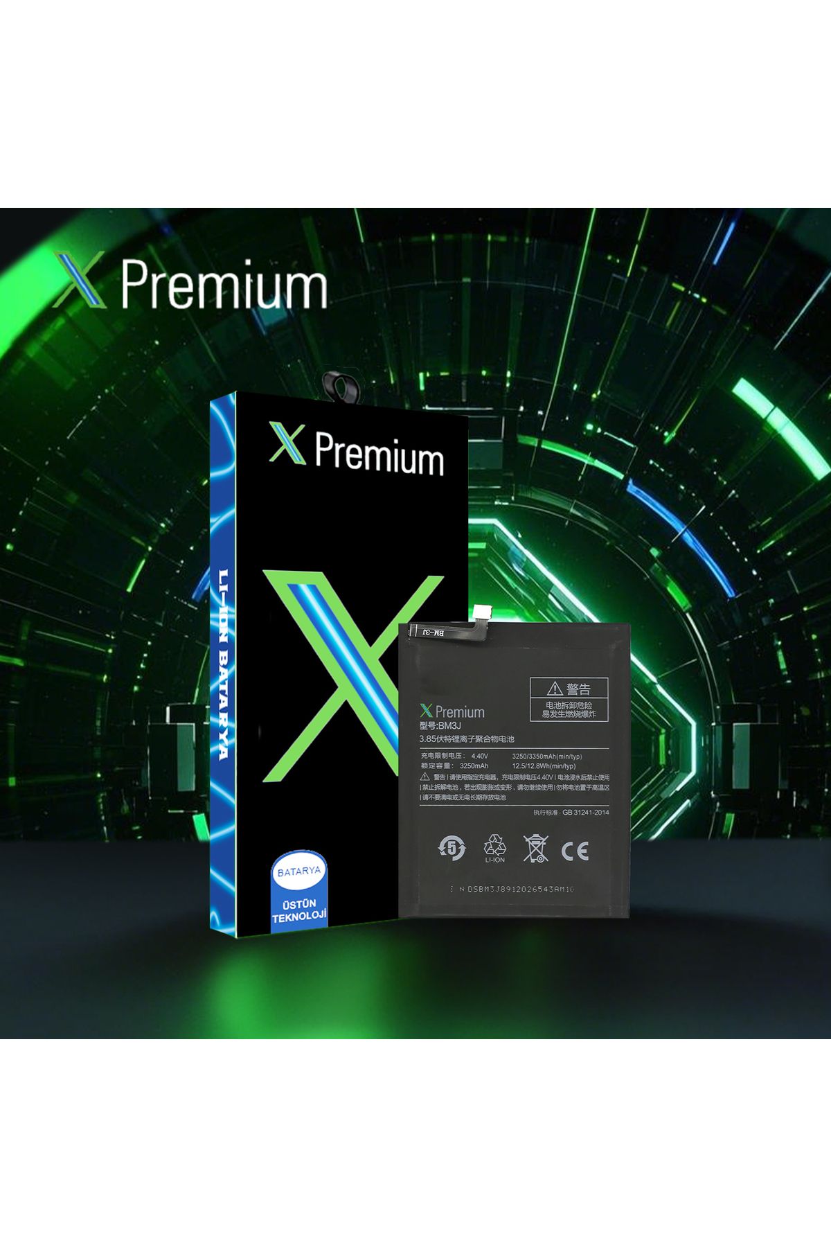 X PREMİUM X Premium Xiaomi Mi 8 Lite BM3J Batarya Pil 3250 mAh