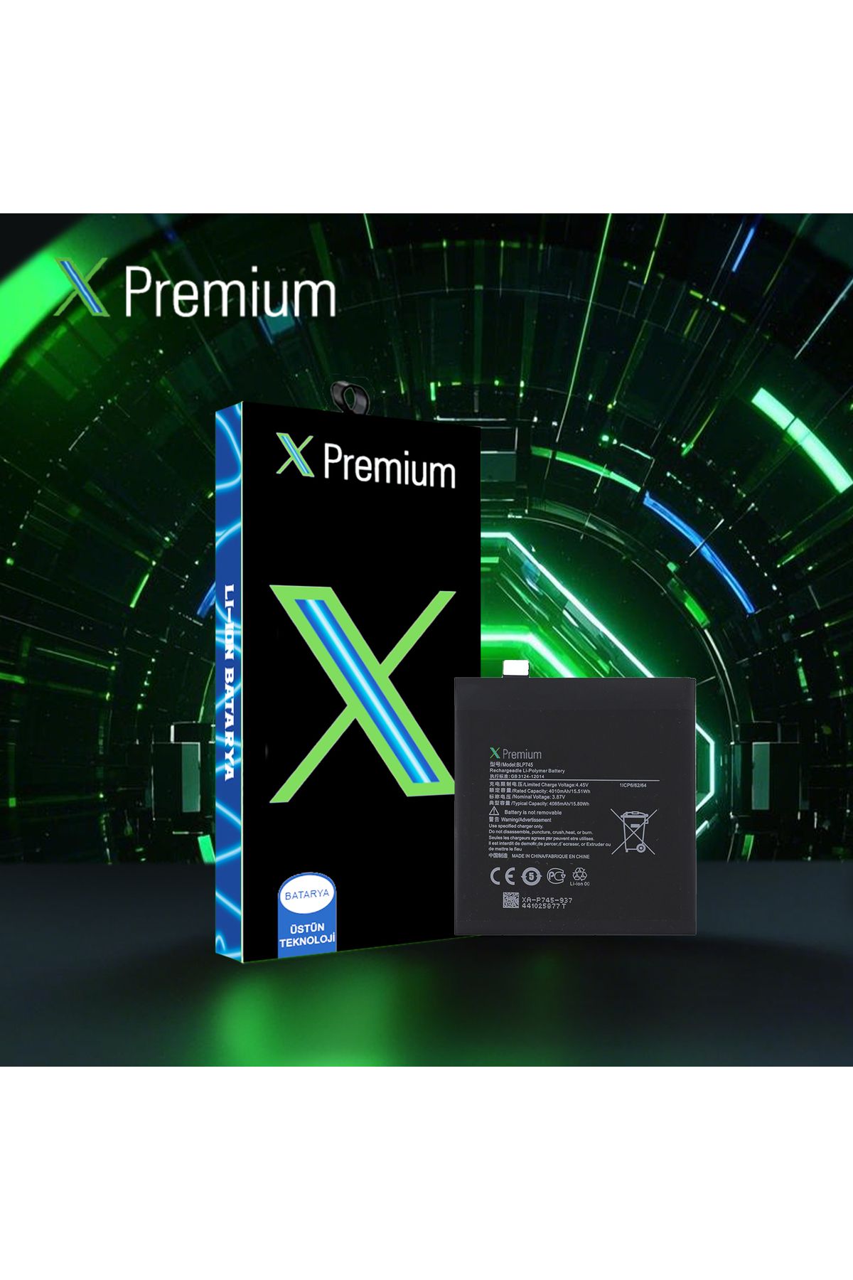X PREMİUM X Premium One Plus 7T Batarya Pil BLP745