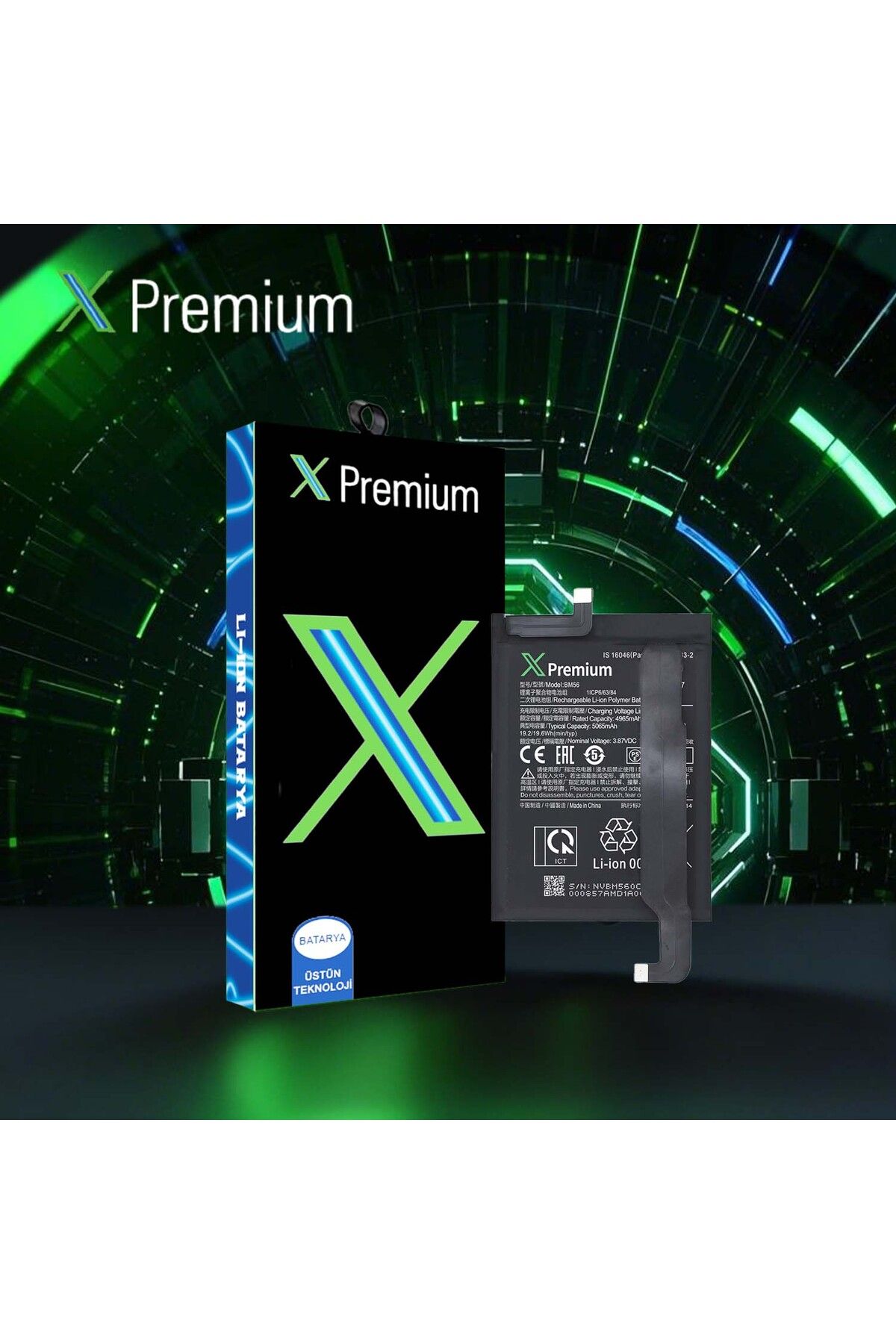 X PREMİUM X Premium Xiaomi Redmi K40 BM56 Batarya Pil 5065 mAh