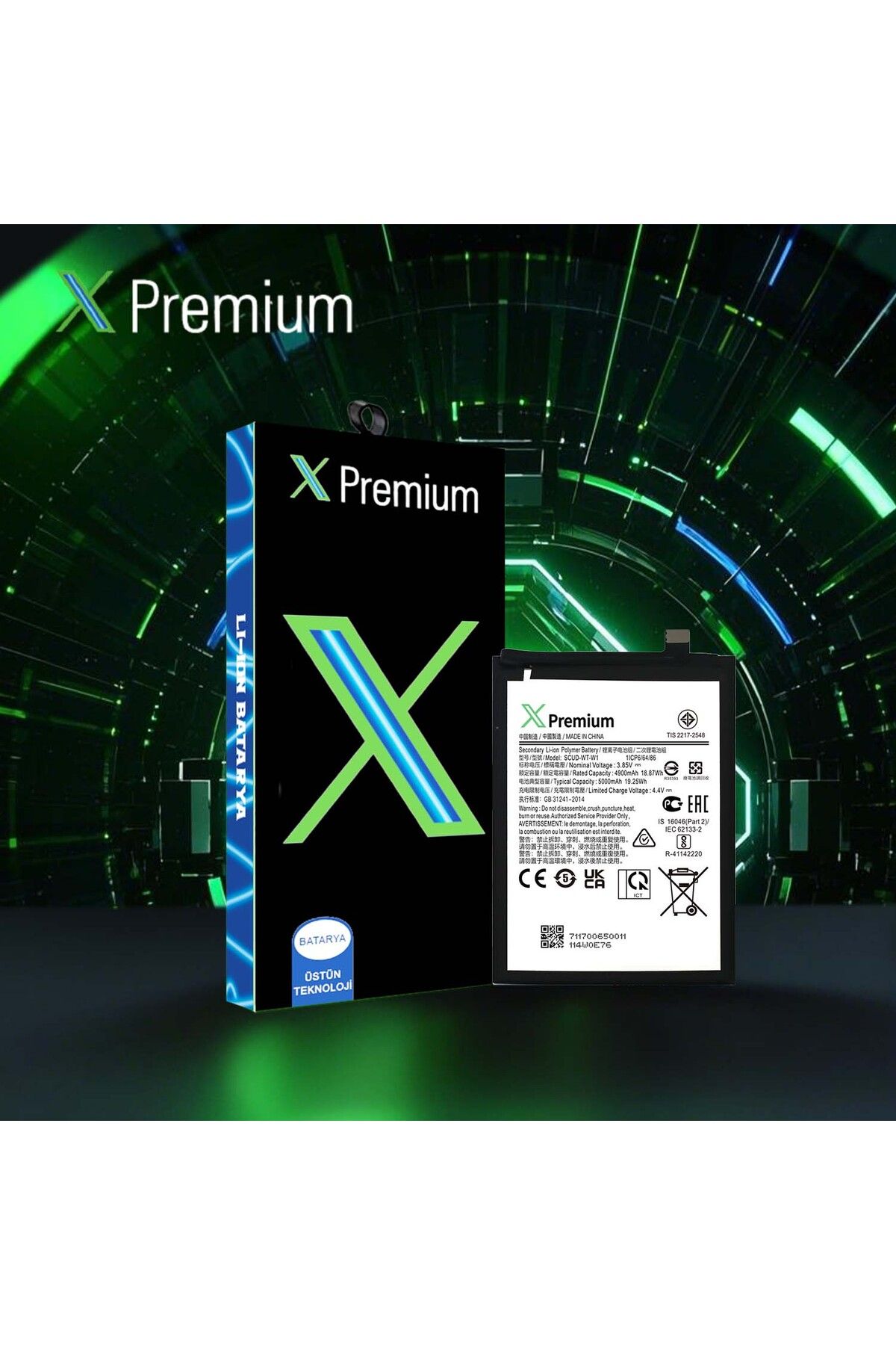 X PREMİUM X Premium Samsung A22 5g A226 Batarya Pil 5000 mAh