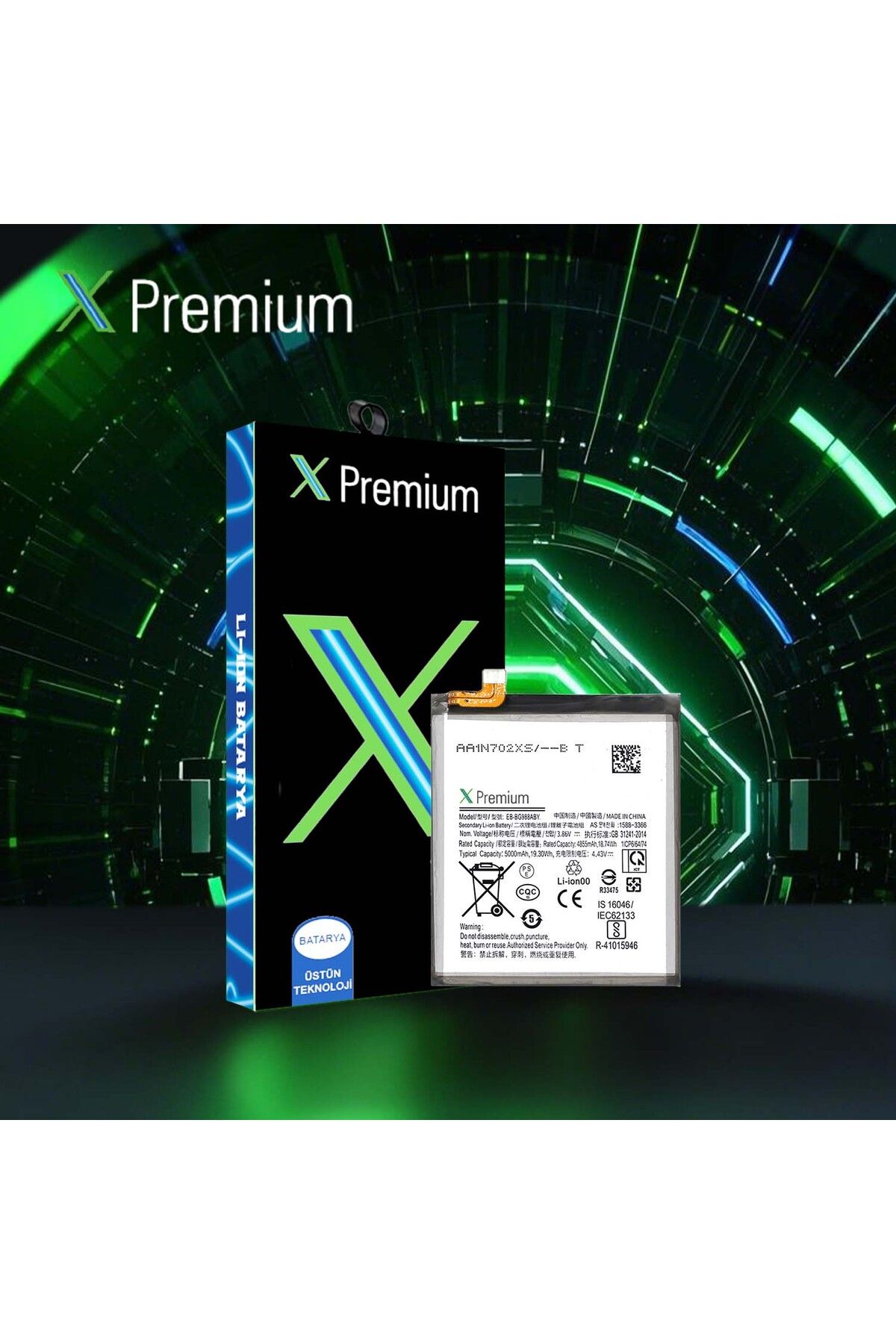 X PREMİUM X Premium Samsung S20 Ultra Sm G998 Batarya Pil 4500 mAh